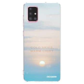 Picasee Samsung Galaxy A71 A715F Hülle - Transparentes Silikon - COLD SKIES