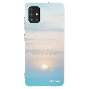 Picasee Samsung Galaxy A51 A515F Hülle - Transparentes Silikon - COLD SKIES