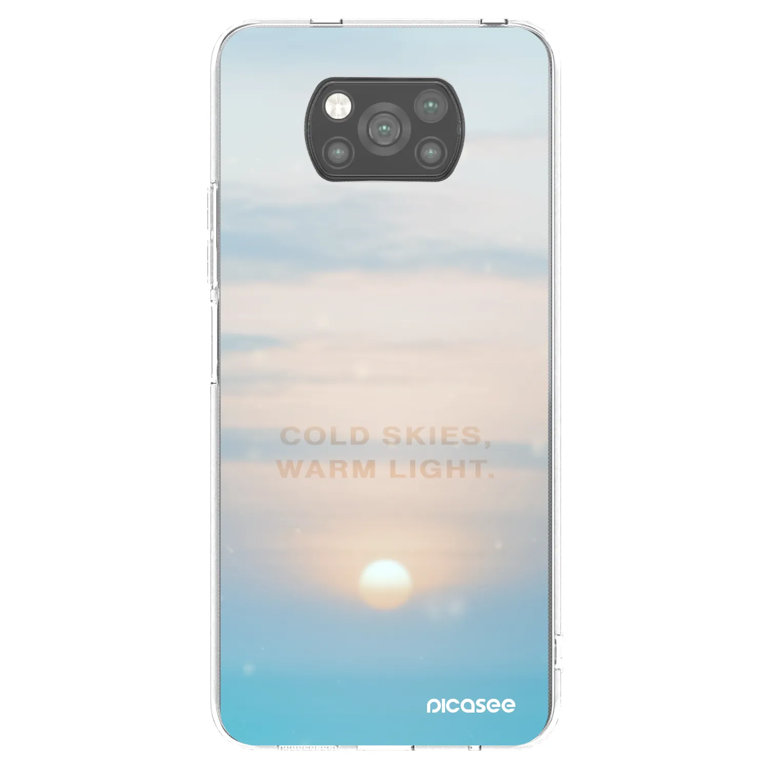 Picasee Xiaomi Poco X3 Hülle - Schwarzes Silikon - COLD SKIES
