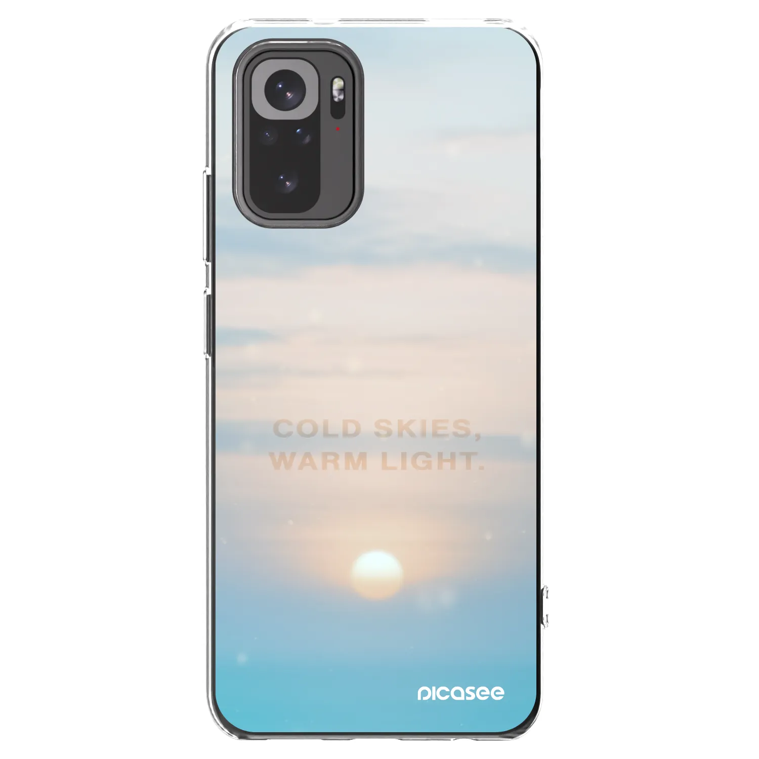 Picasee Xiaomi Redmi Note 10 Hülle - Transparentes Silikon - COLD SKIES