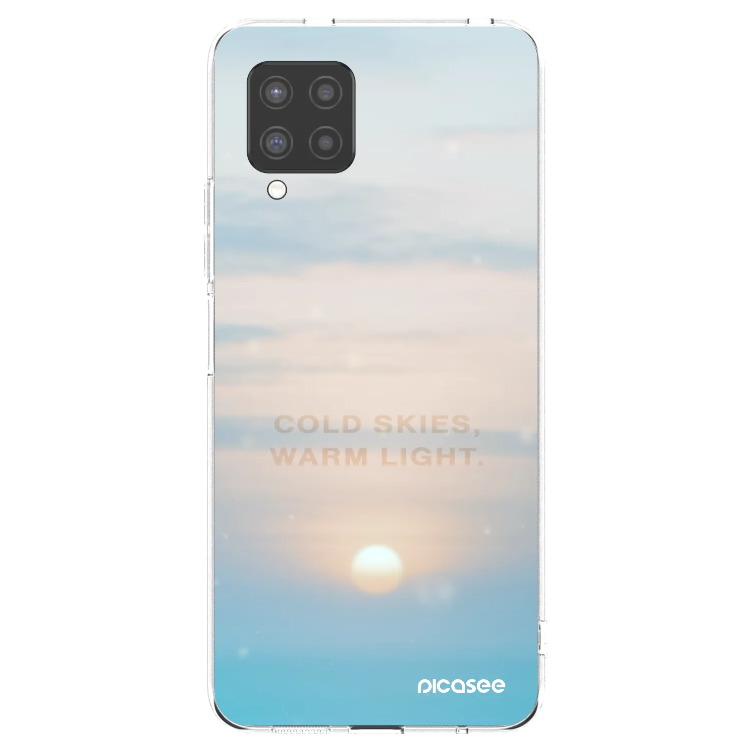 Picasee Samsung Galaxy A42 A426B Hülle - Transparentes Silikon - COLD SKIES