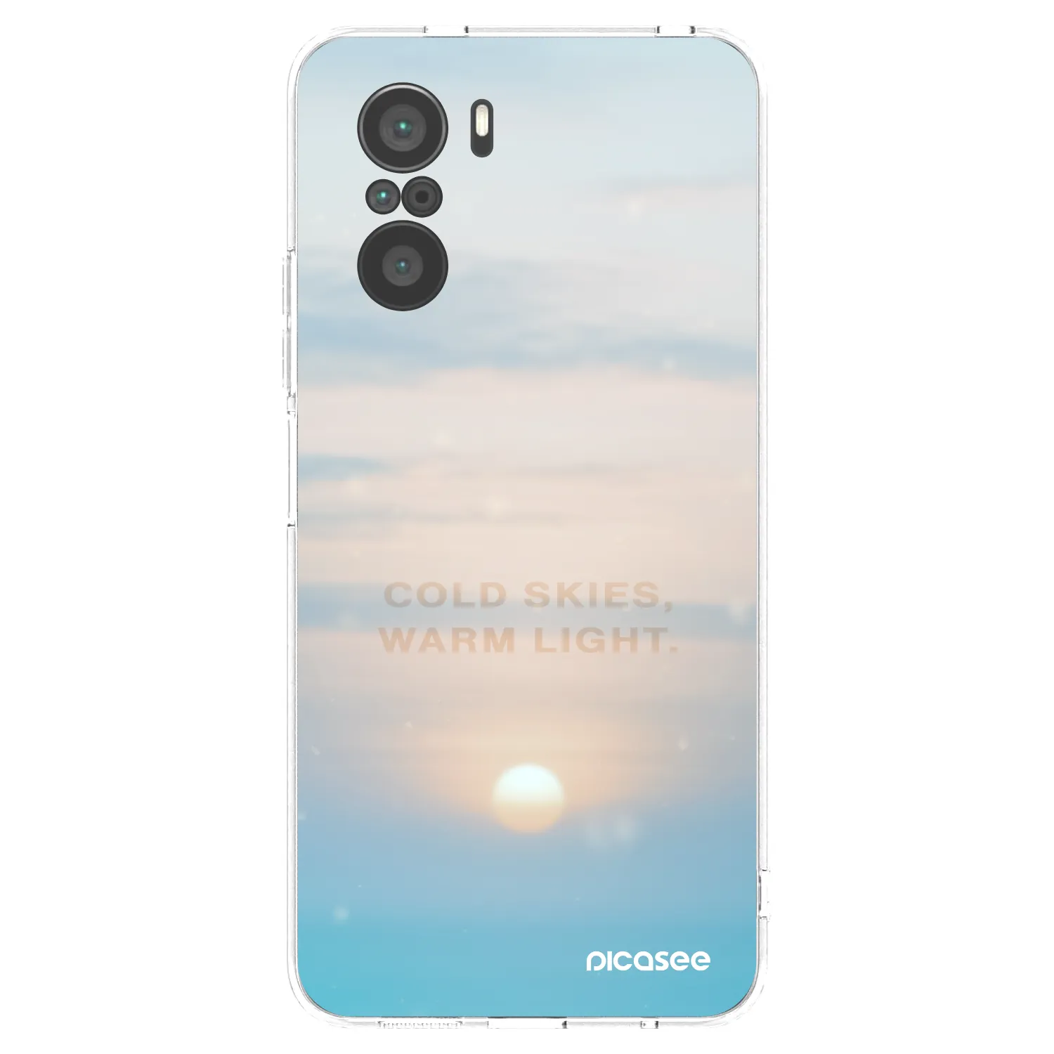 Picasee Xiaomi Poco F3 Hülle - Transparentes Silikon - COLD SKIES