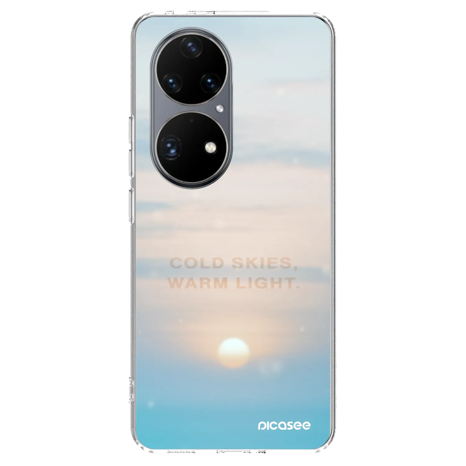 Picasee Huawei P50 Hülle - Transparentes Silikon - COLD SKIES