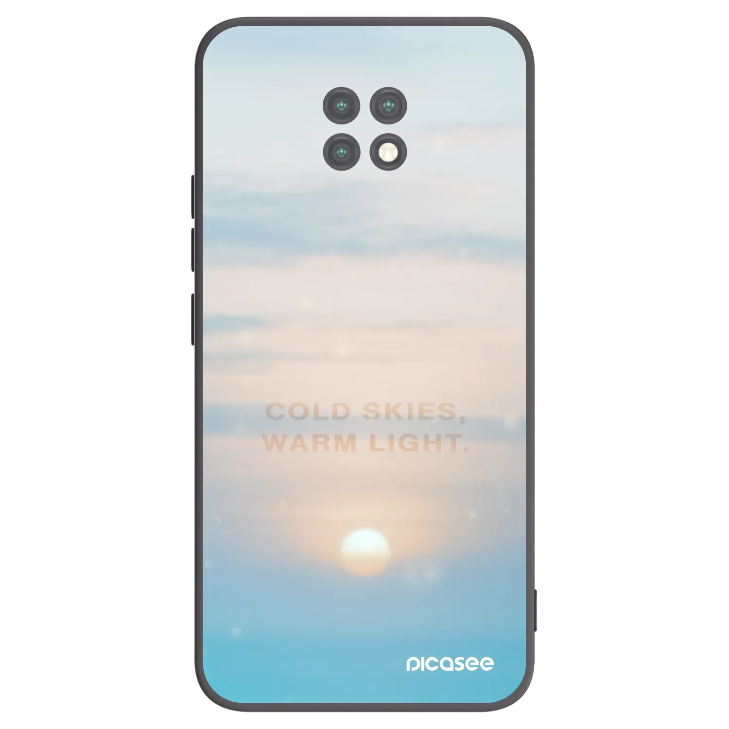 Picasee Xiaomi Redmi Note 9T Hülle - Schwarzes Silikon - COLD SKIES