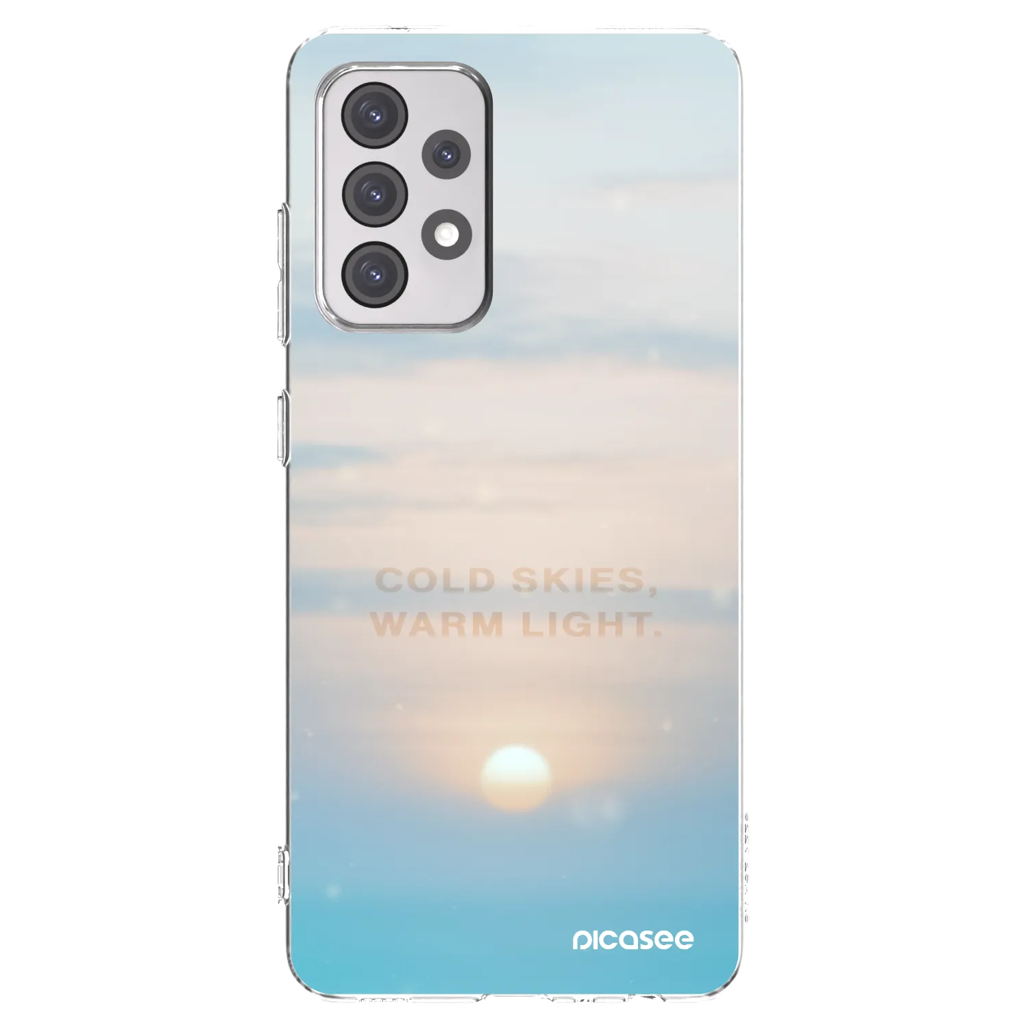 Picasee Samsung Galaxy A52s 5G A528B Hülle - Transparentes Silikon - COLD SKIES