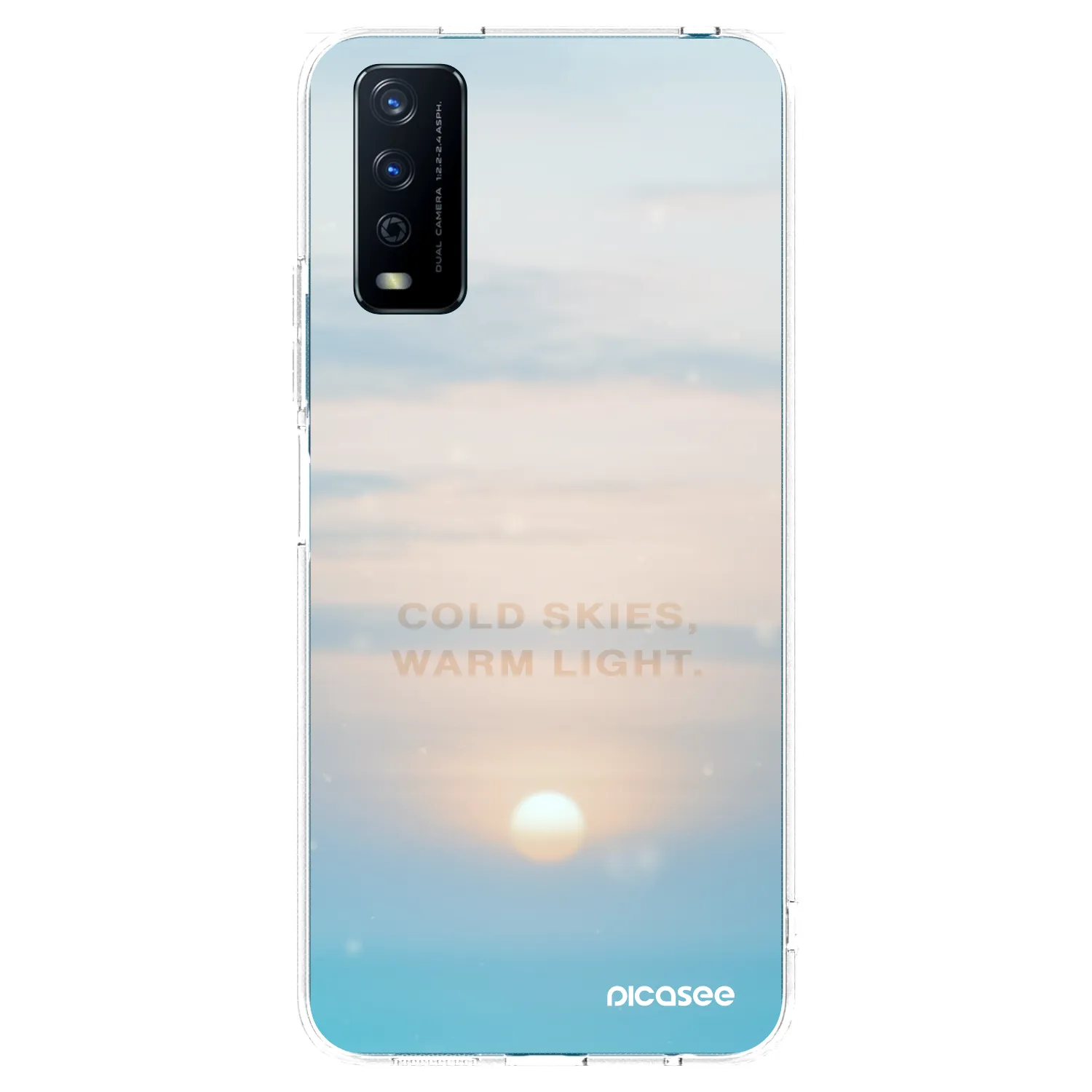 Picasee Vivo Y11s Hülle - Transparentes Silikon - COLD SKIES