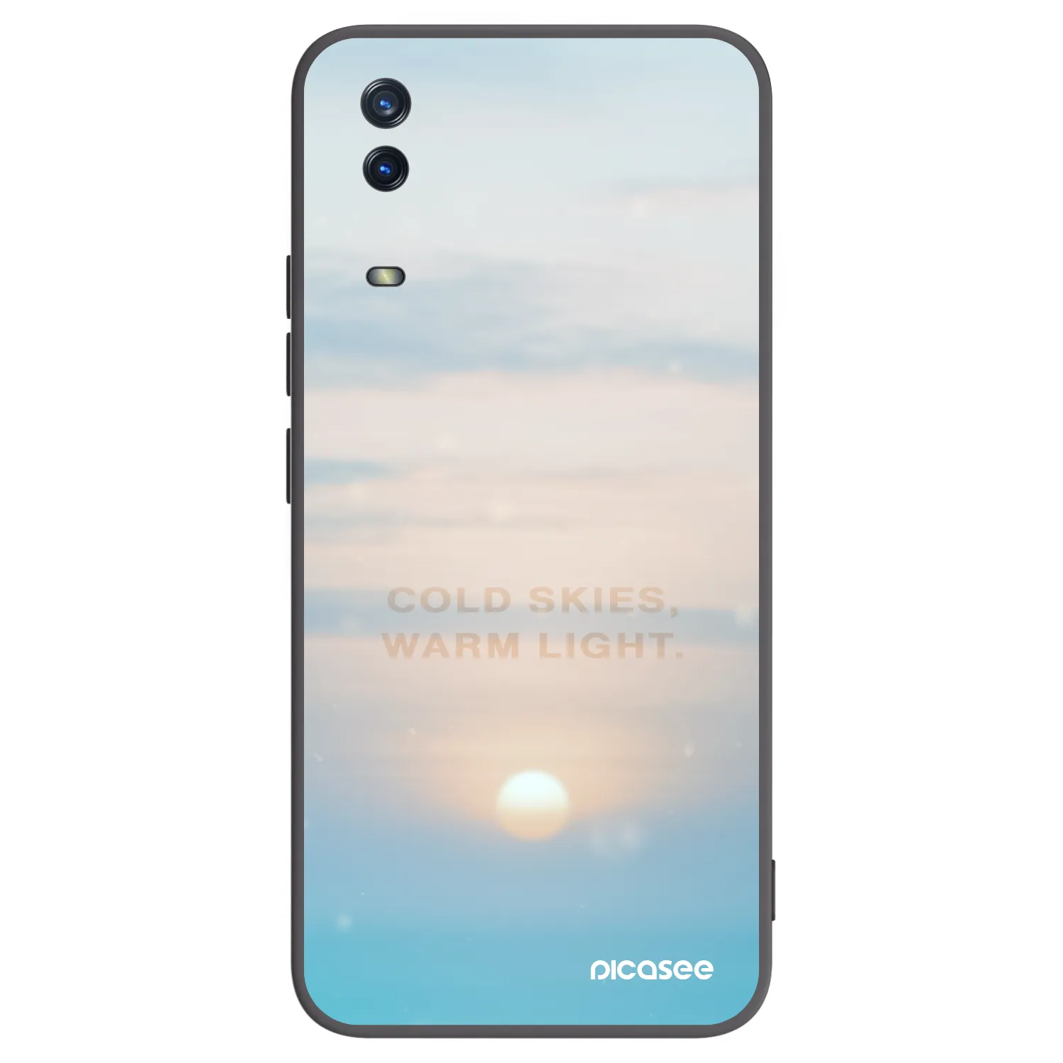 Picasee Vivo Y11s Hülle - Schwarzes Silikon - COLD SKIES