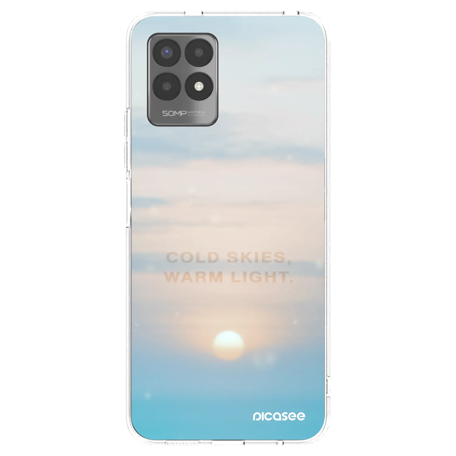 Picasee Realme 8i Hülle - Transparentes Silikon - COLD SKIES