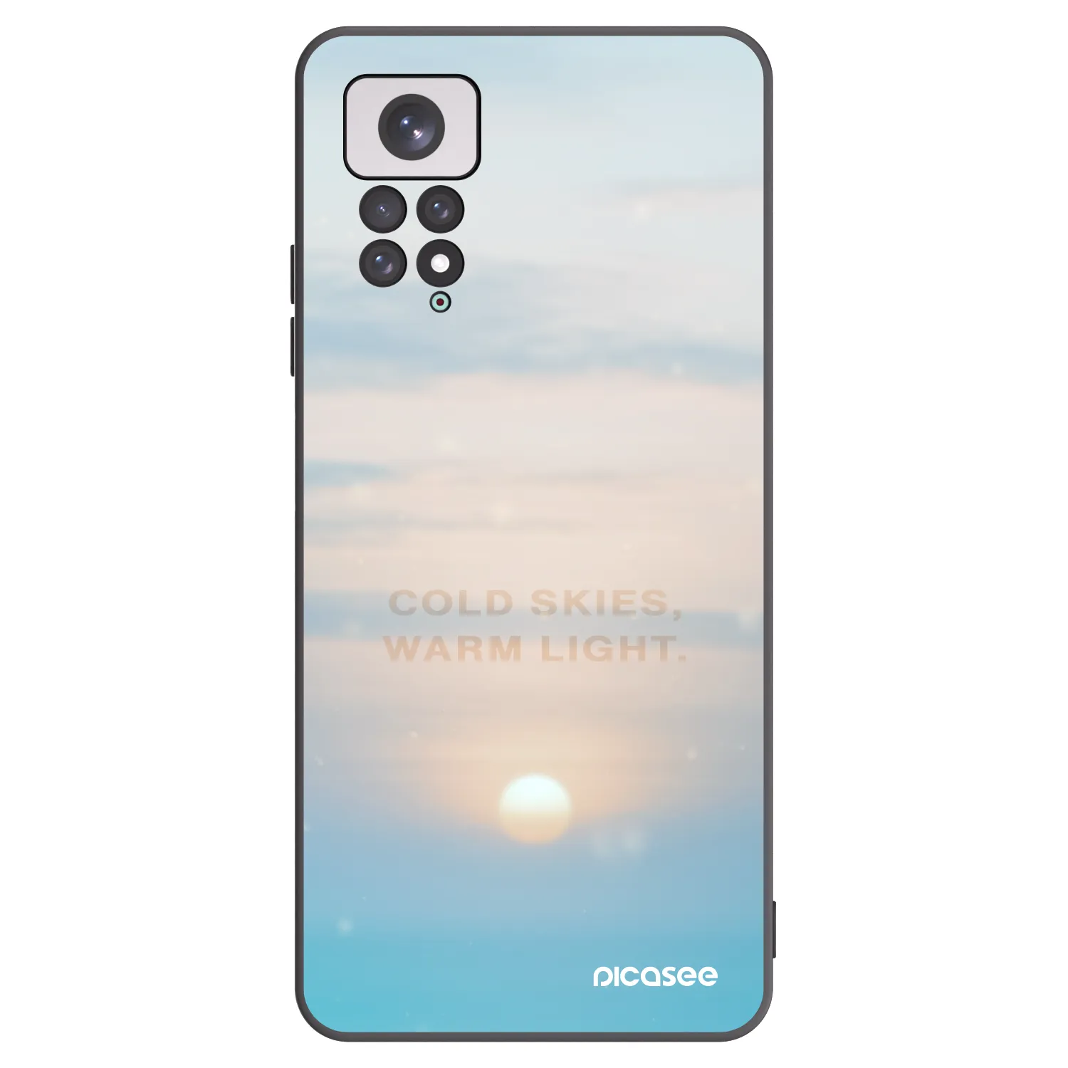 Picasee Xiaomi Redmi Note 11 Hülle - Schwarzes Silikon - COLD SKIES