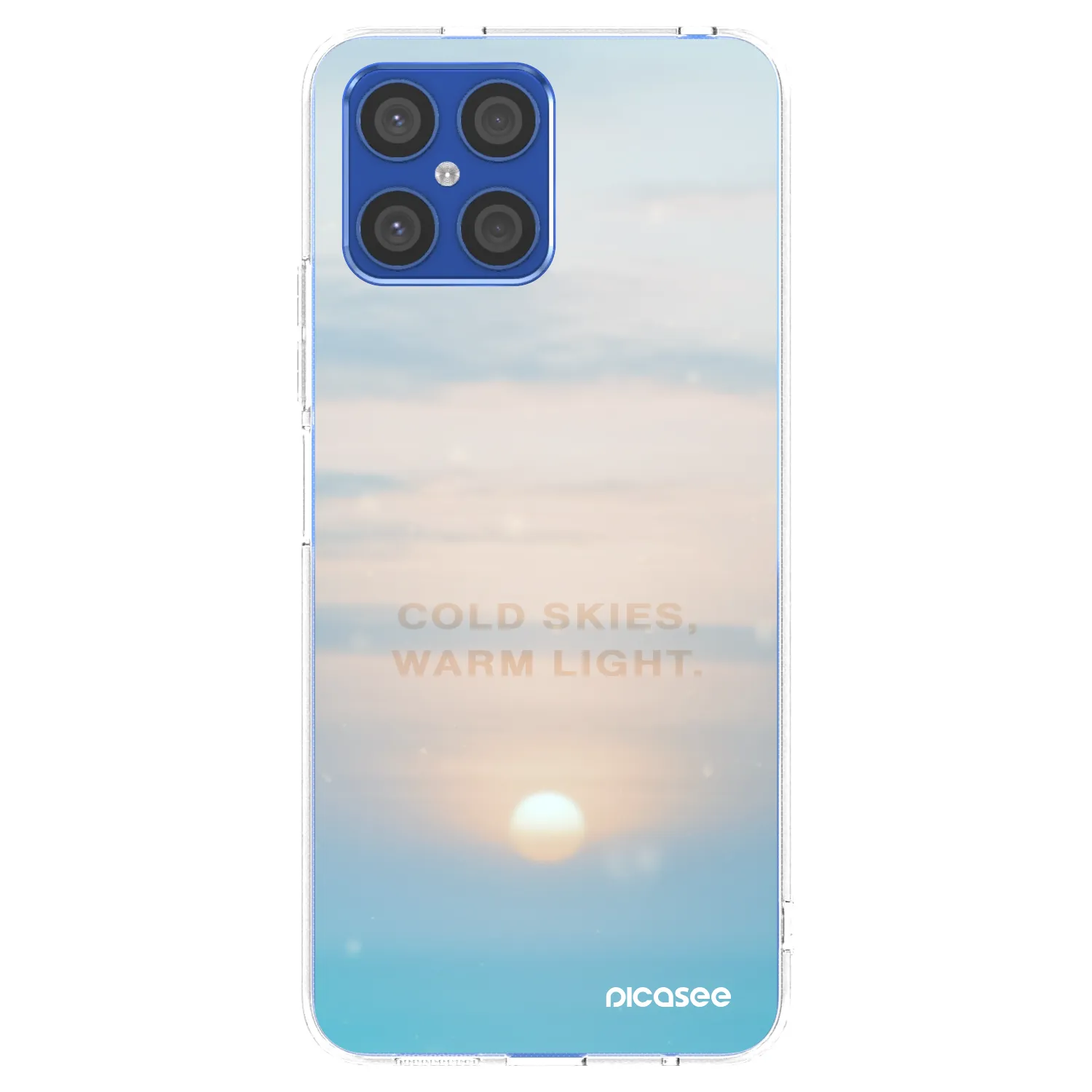 Picasee Honor X8 4G Hülle - Transparentes Silikon - COLD SKIES