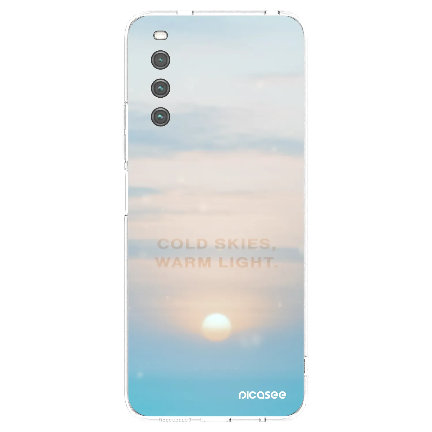 Picasee Sony Xperia 10 IV 5G Hülle - Transparentes Silikon - COLD SKIES