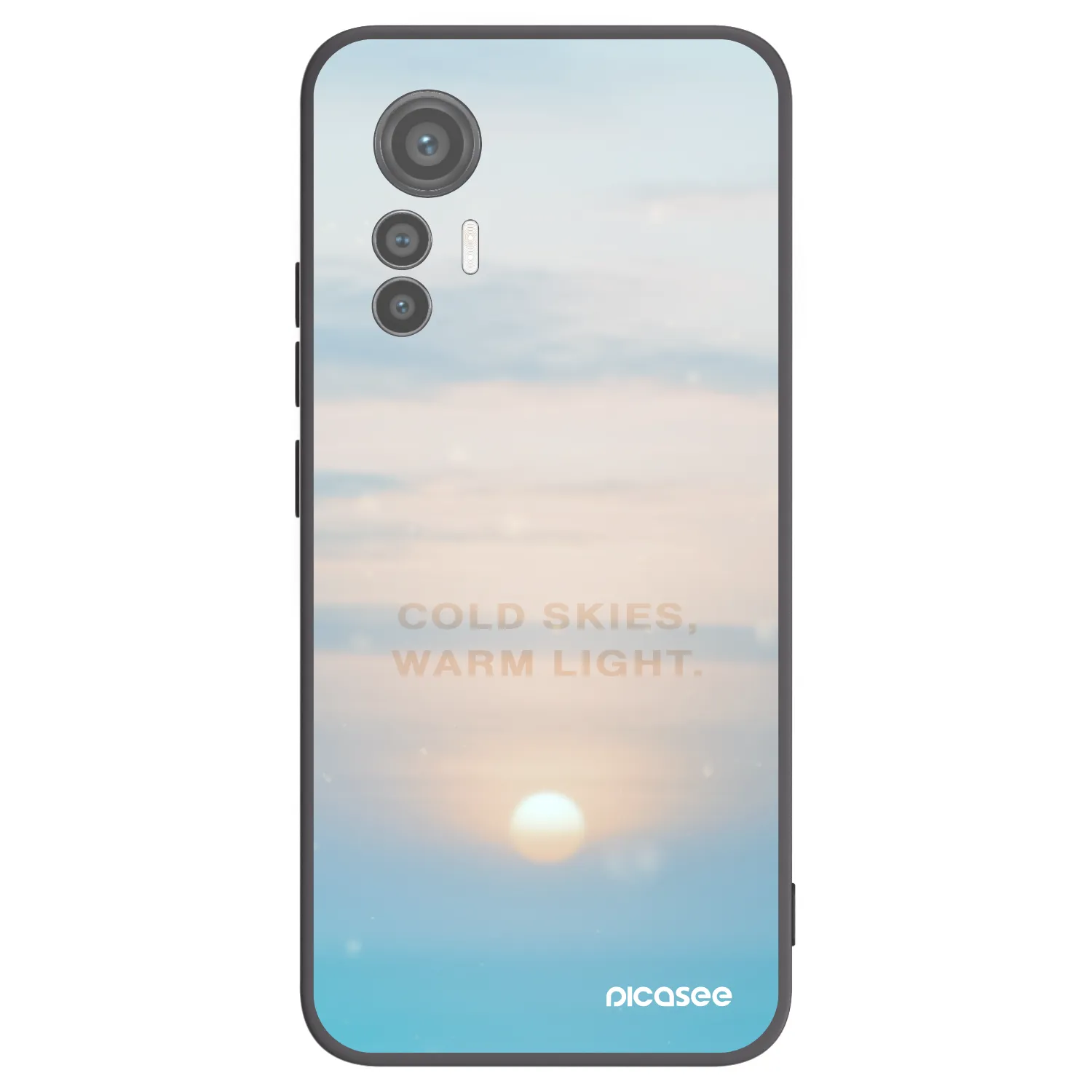 Picasee Xiaomi 12 Lite Hülle - Schwarzes Silikon - COLD SKIES