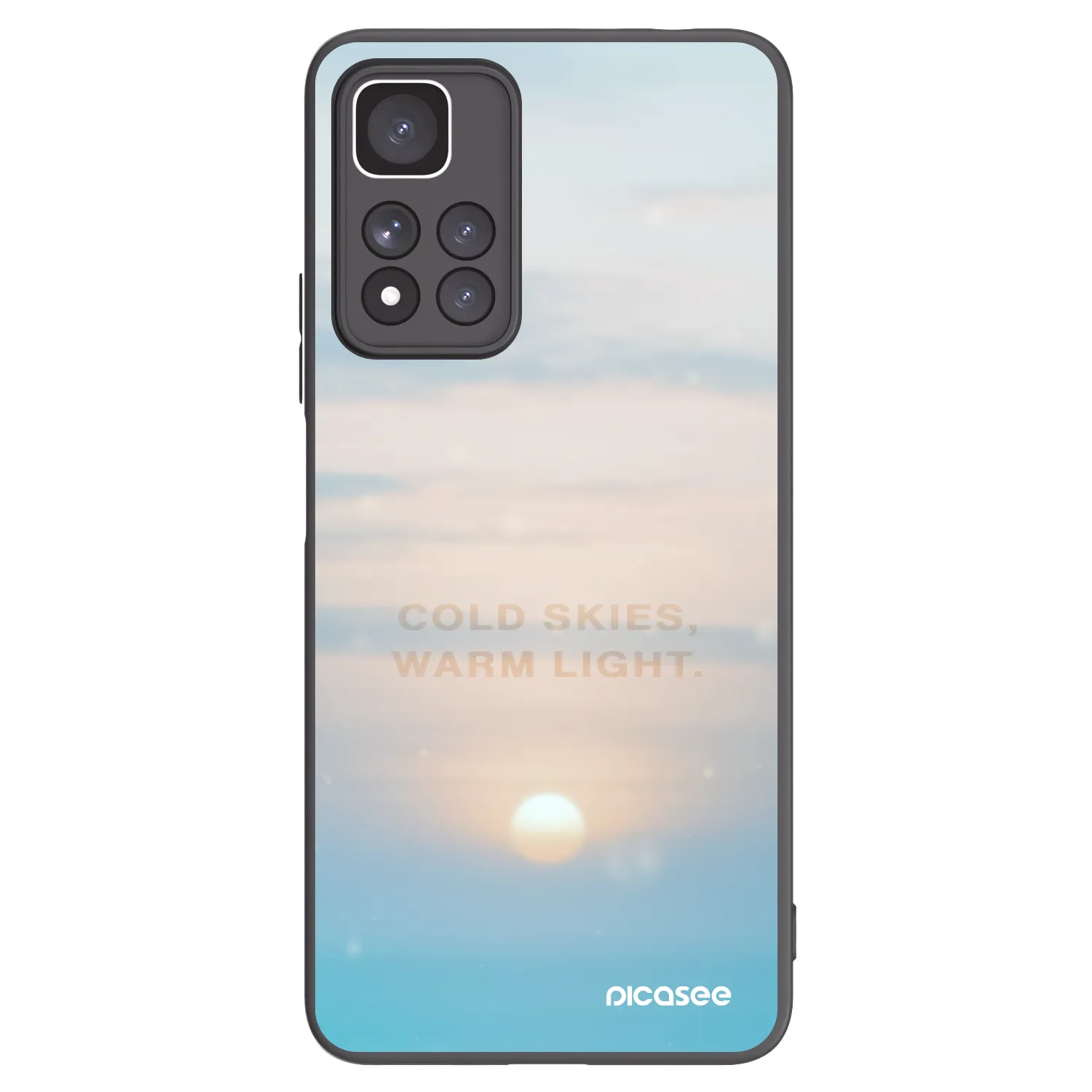 Picasee Xiaomi Redmi Note 11 Pro+ 5G Hülle - Schwarzes Silikon - COLD SKIES