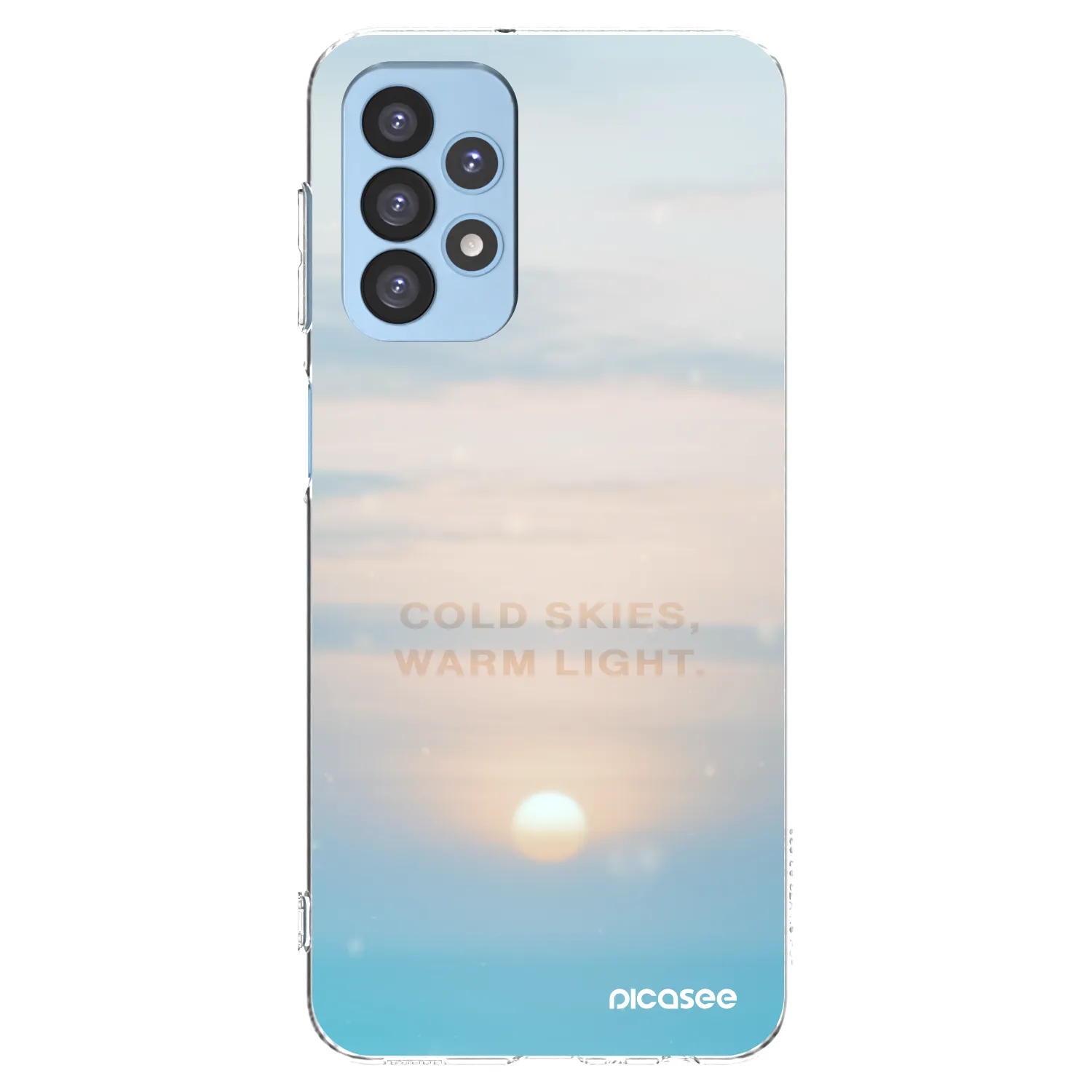 Picasee Samsung Galaxy A23 A235F 4G Hülle - Transparentes Silikon - COLD SKIES