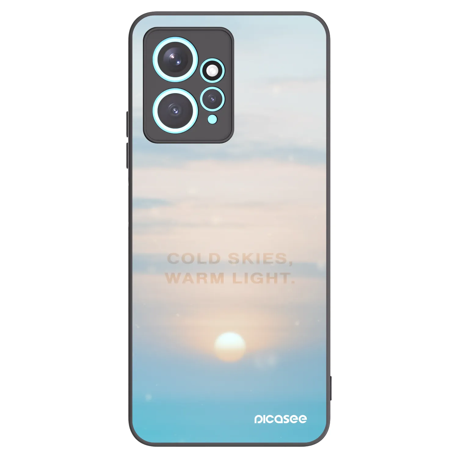 Picasee Xiaomi Redmi Note 12 4G Hülle - Schwarzes Silikon - COLD SKIES