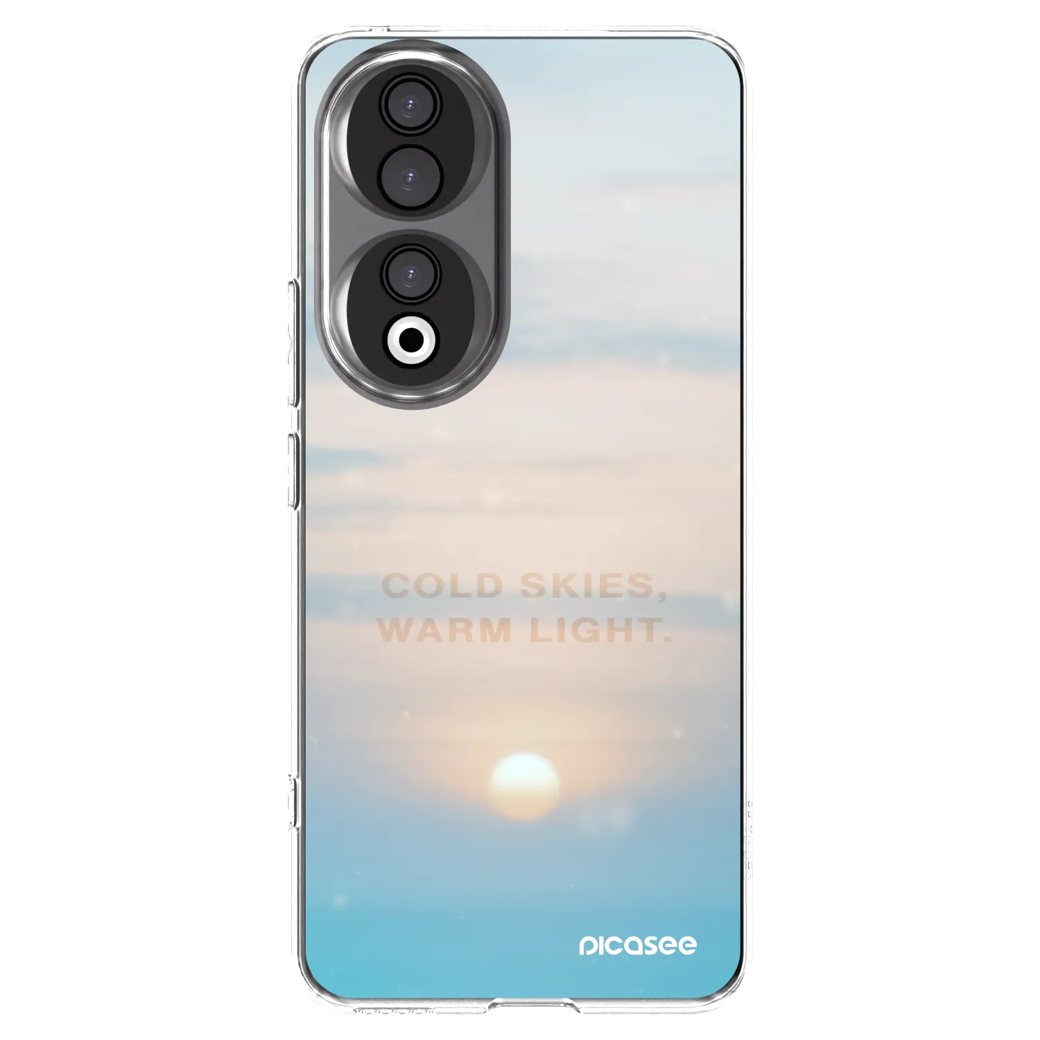 Picasee Honor 90 5G Hülle - Transparentes Silikon - COLD SKIES
