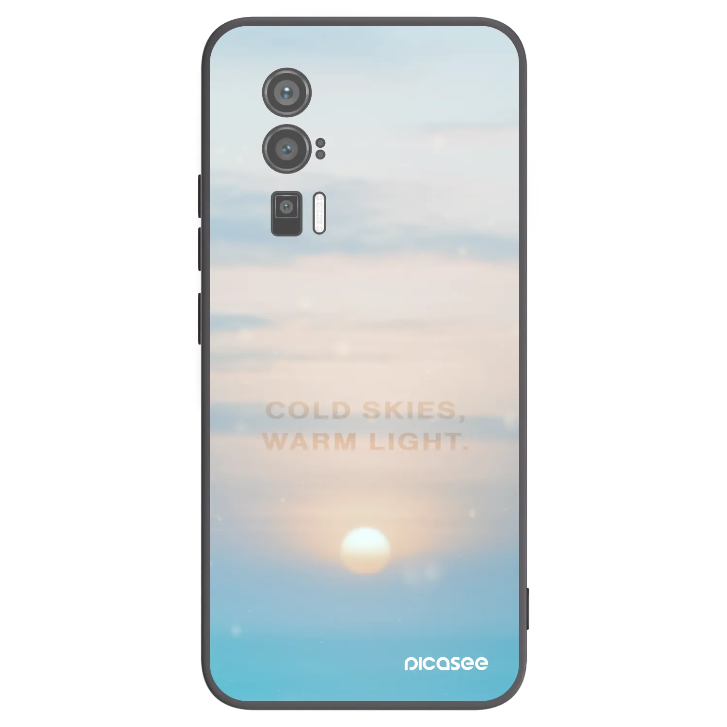 Picasee Xiaomi Poco F5 Pro 5G Hülle - Schwarzes Silikon - COLD SKIES