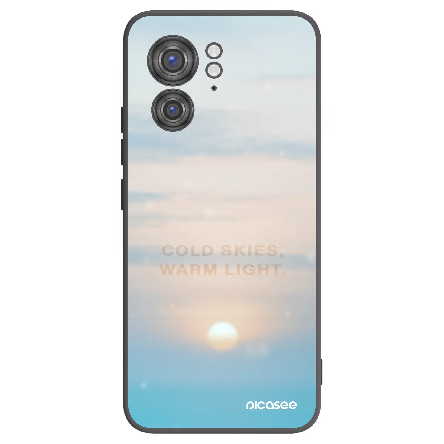 Picasee Motorola Edge 40 Hülle - Schwarzes Silikon - COLD SKIES