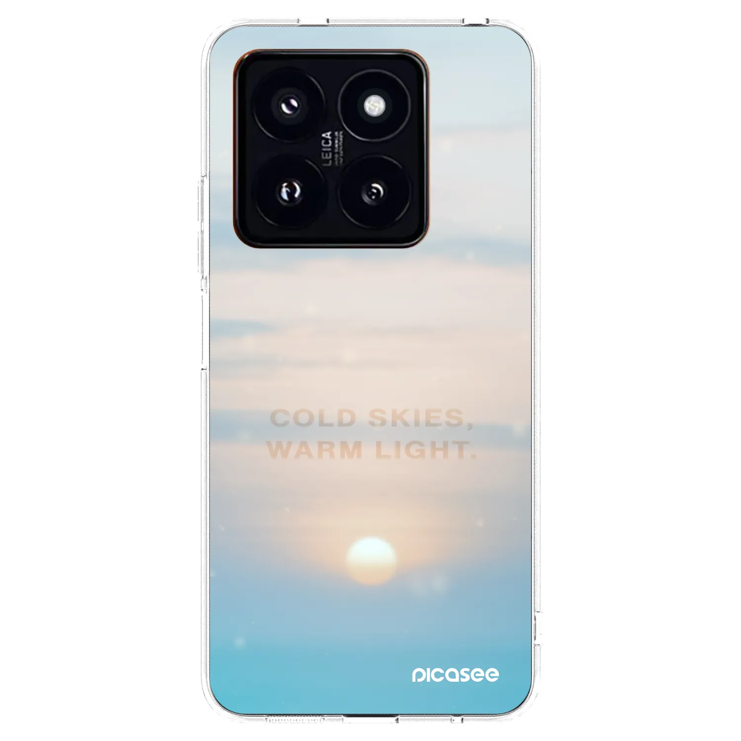 Picasee Xiaomi 14 Pro Hülle - Transparentes Silikon - COLD SKIES