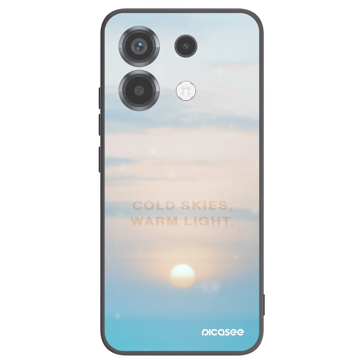 Picasee Xiaomi Poco X6 Hülle - Schwarzes Silikon - COLD SKIES