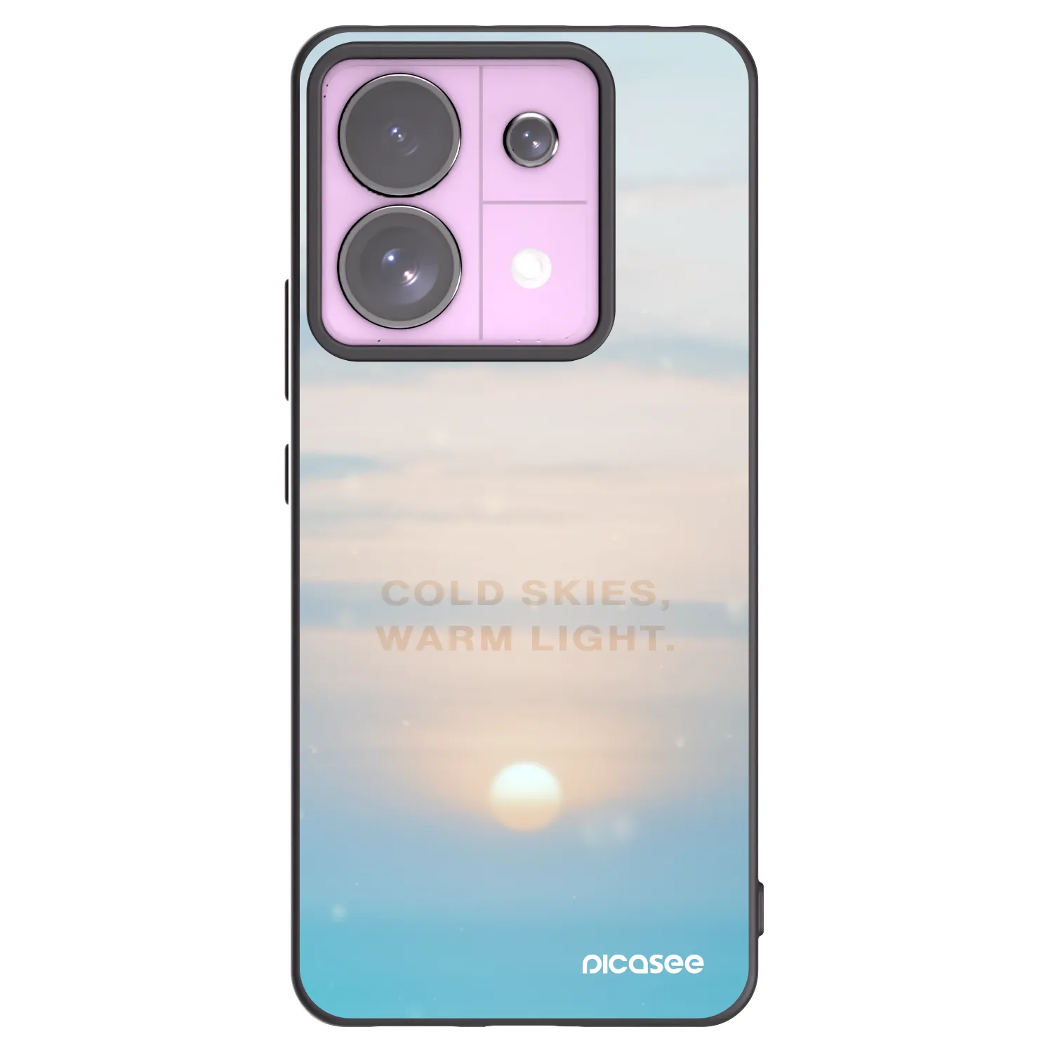 Picasee Xiaomi Redmi Note 13 Pro 5G Hülle - Schwarzes Silikon - COLD SKIES