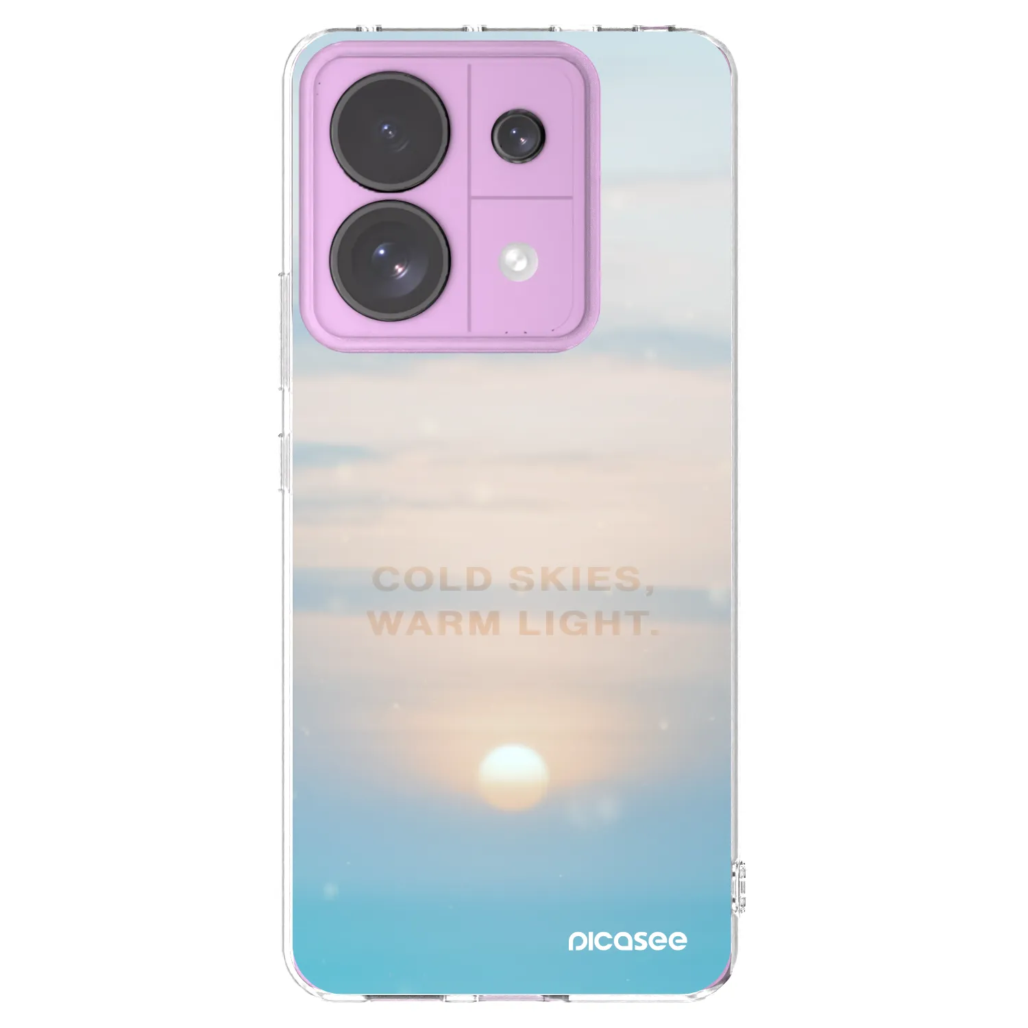 Picasee Xiaomi Redmi Note 13 Pro 5G Hülle - Transparentes Silikon - COLD SKIES