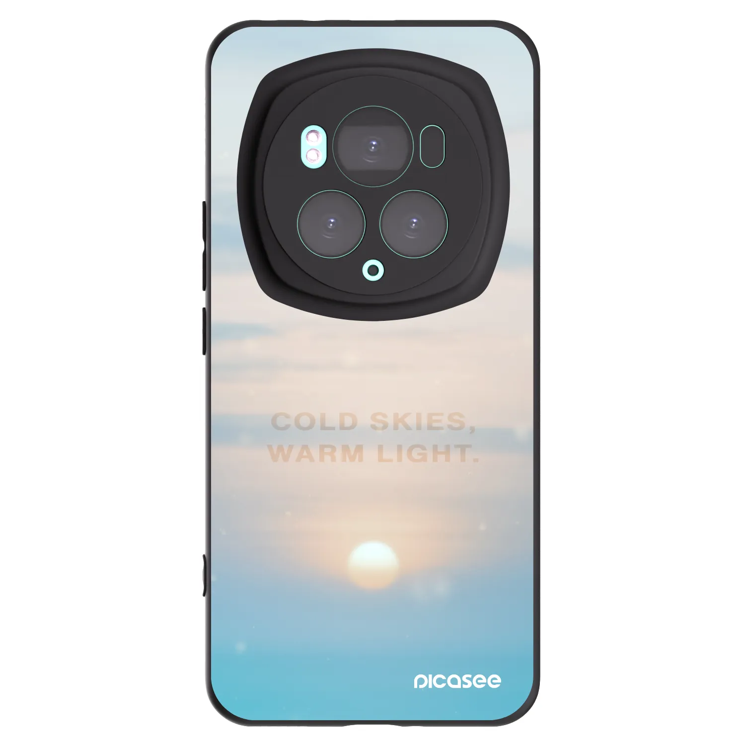 Picasee Honor Magic6 Pro Hülle - Schwarzes Silikon - COLD SKIES