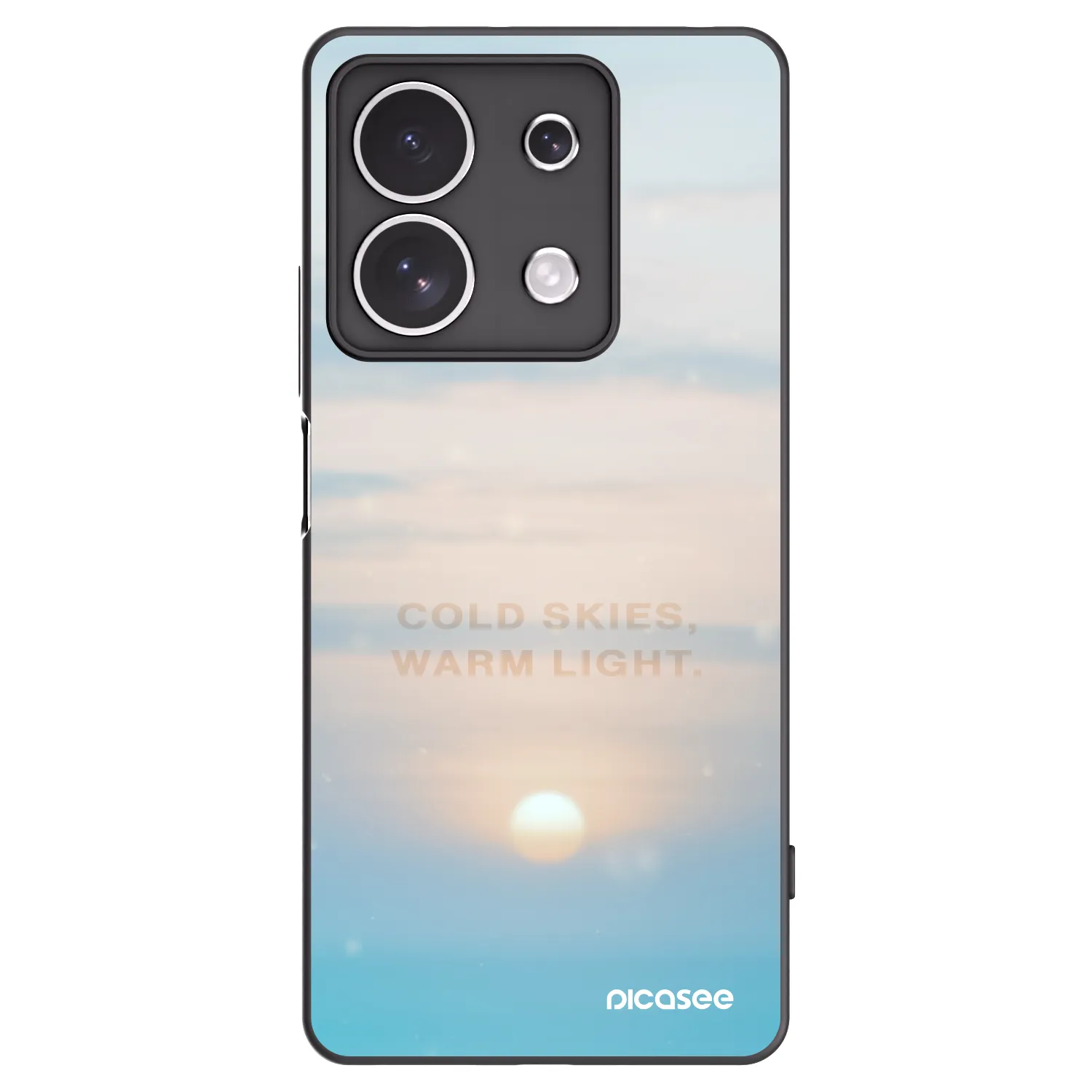 Picasee Xiaomi Redmi Note 13 4G Hülle - Schwarzes Silikon - COLD SKIES