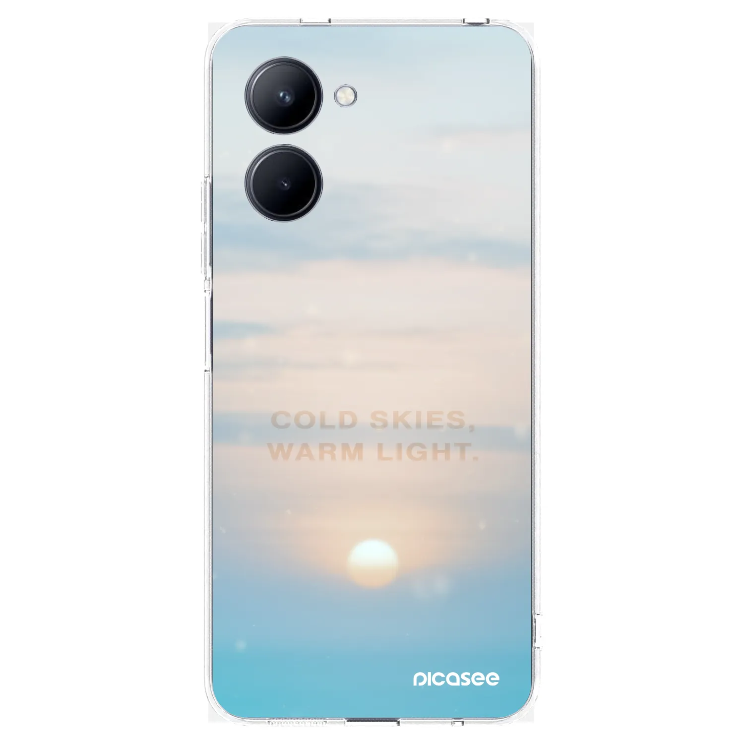 Picasee Realme C33 (2023) Hülle - Transparentes Silikon - COLD SKIES