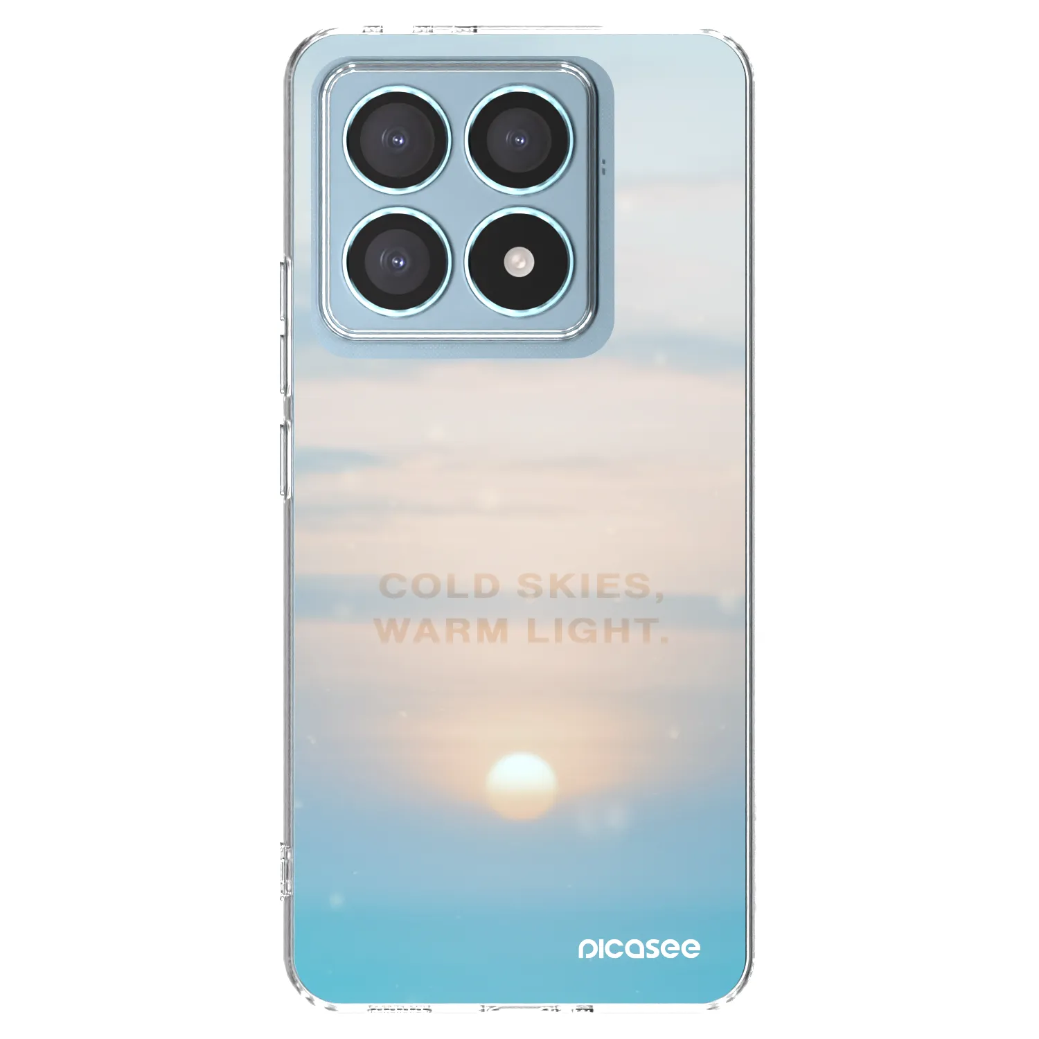 Picasee Xiaomi 14T Pro Hülle - Transparentes Silikon - COLD SKIES