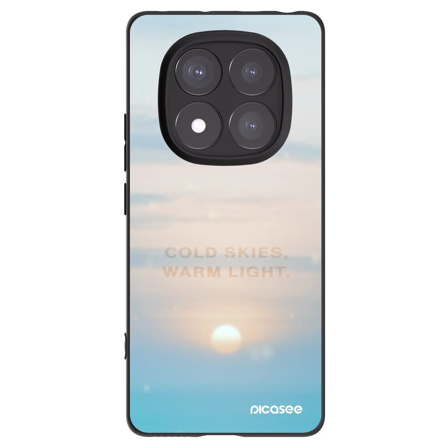 Picasee Xiaomi Redmi Note 14 Pro+ 5G Hülle - Schwarzes Silikon - COLD SKIES