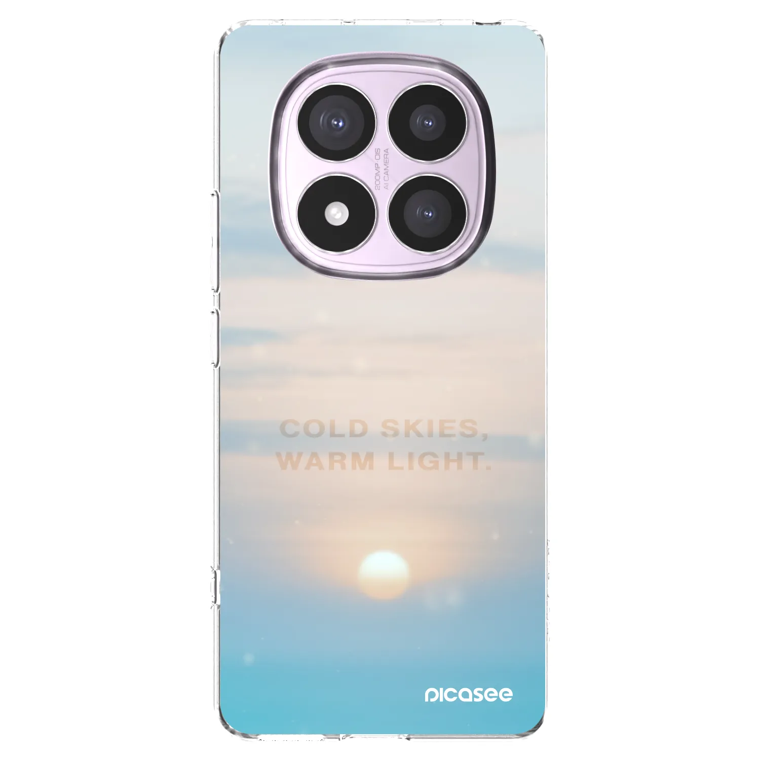 Picasee Xiaomi Redmi Note 14 Pro 5G Hülle - Transparentes Silikon - COLD SKIES