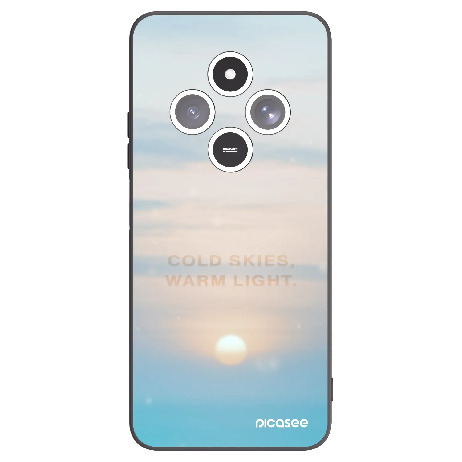 Picasee Xiaomi Redmi 14C Hülle - Schwarzes Silikon - COLD SKIES