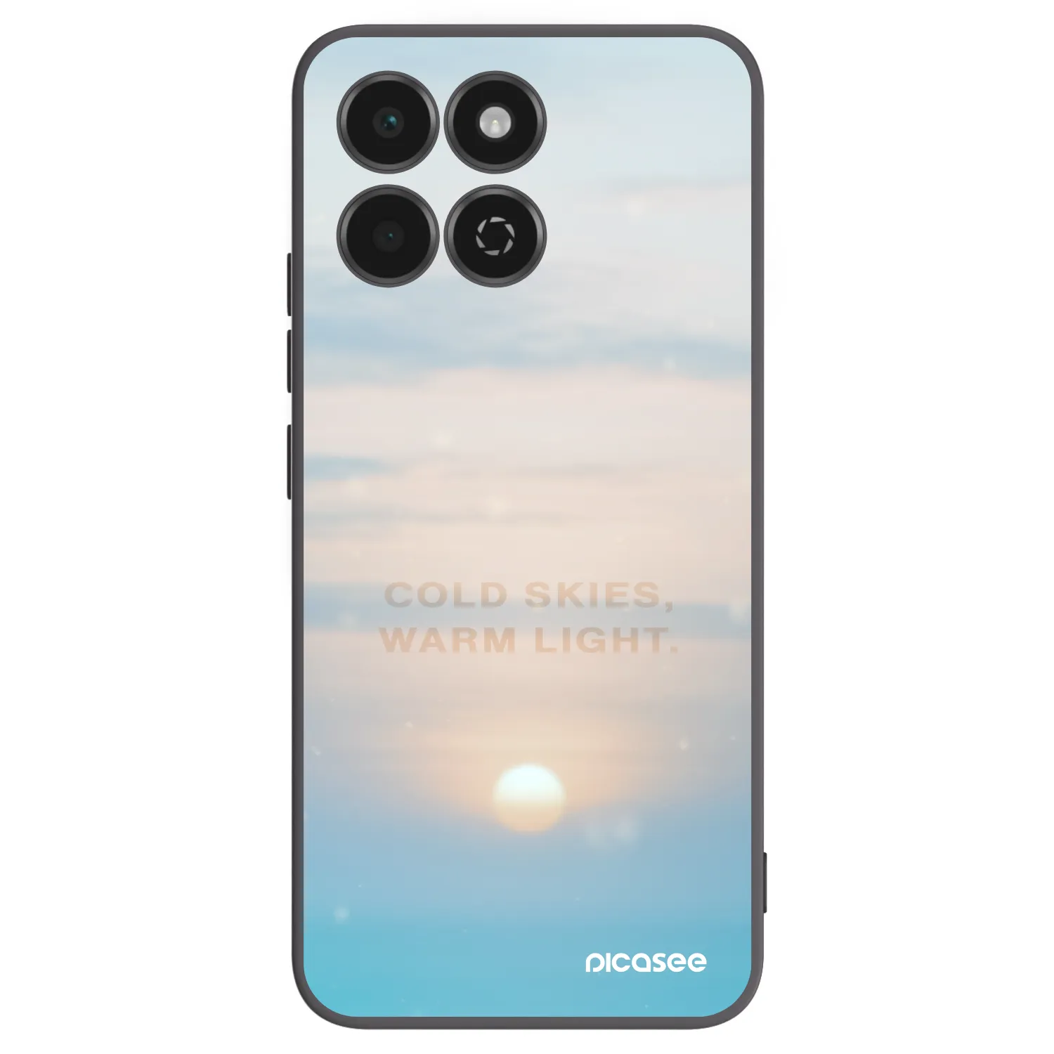 Picasee Honor 200 Smart 5G Hülle - Schwarzes Silikon - COLD SKIES