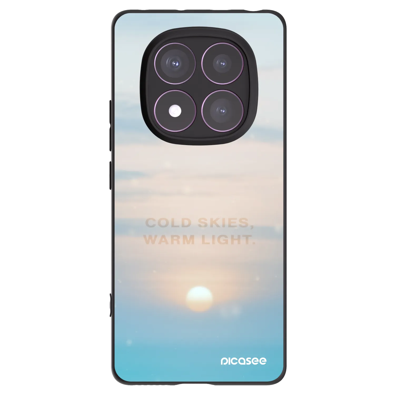 Picasee Xiaomi Redmi Note 14 Pro 4G Hülle - Schwarzes Silikon - COLD SKIES