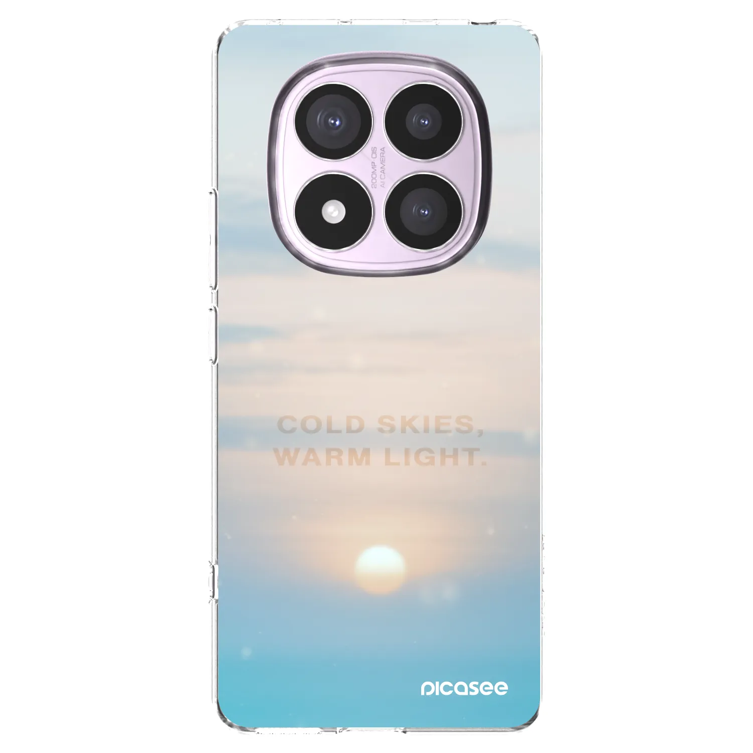 Picasee Xiaomi Redmi Note 14 Pro 4G Hülle - Transparentes Silikon - COLD SKIES