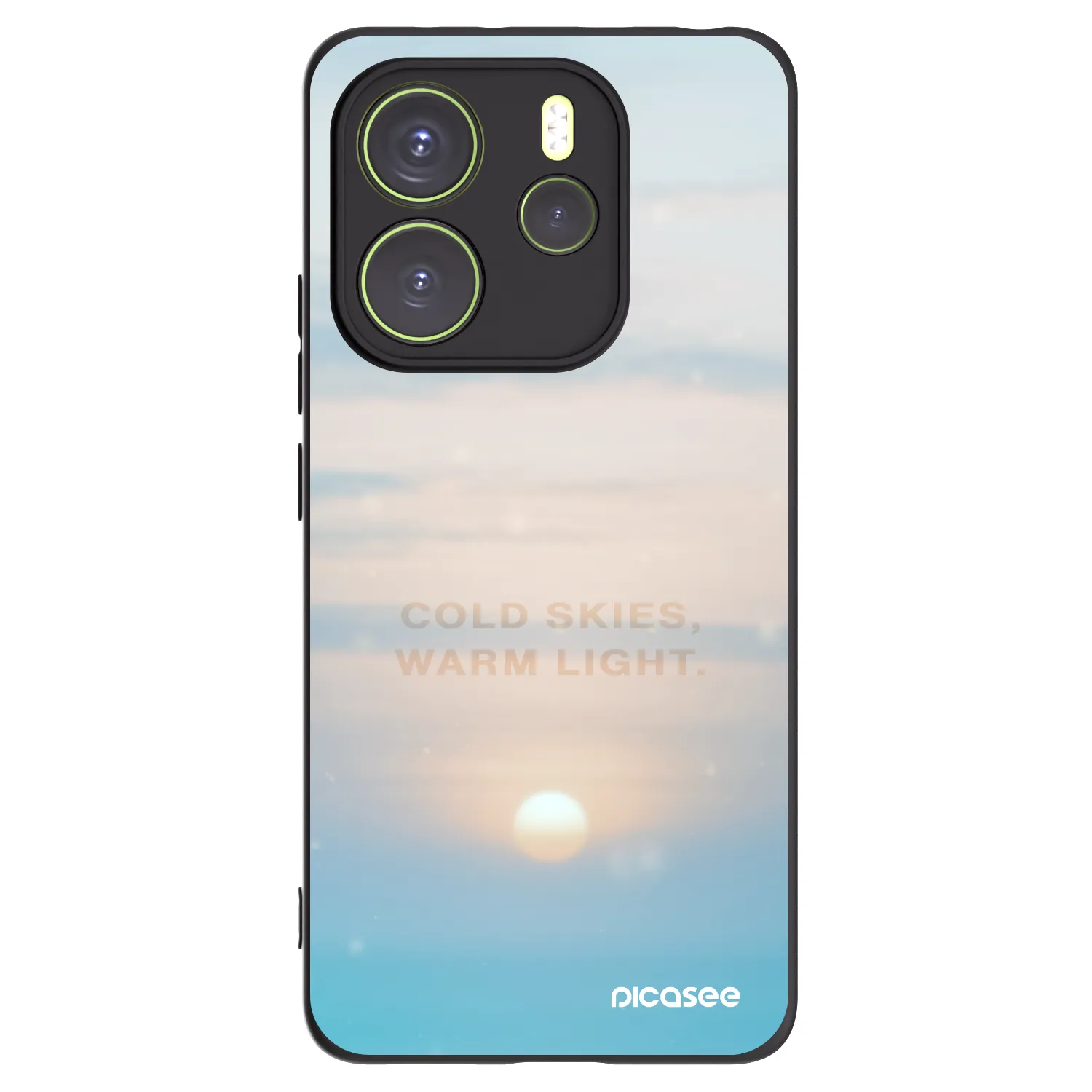 Picasee Xiaomi Redmi Note 14 4G Hülle - Schwarzes Silikon - COLD SKIES