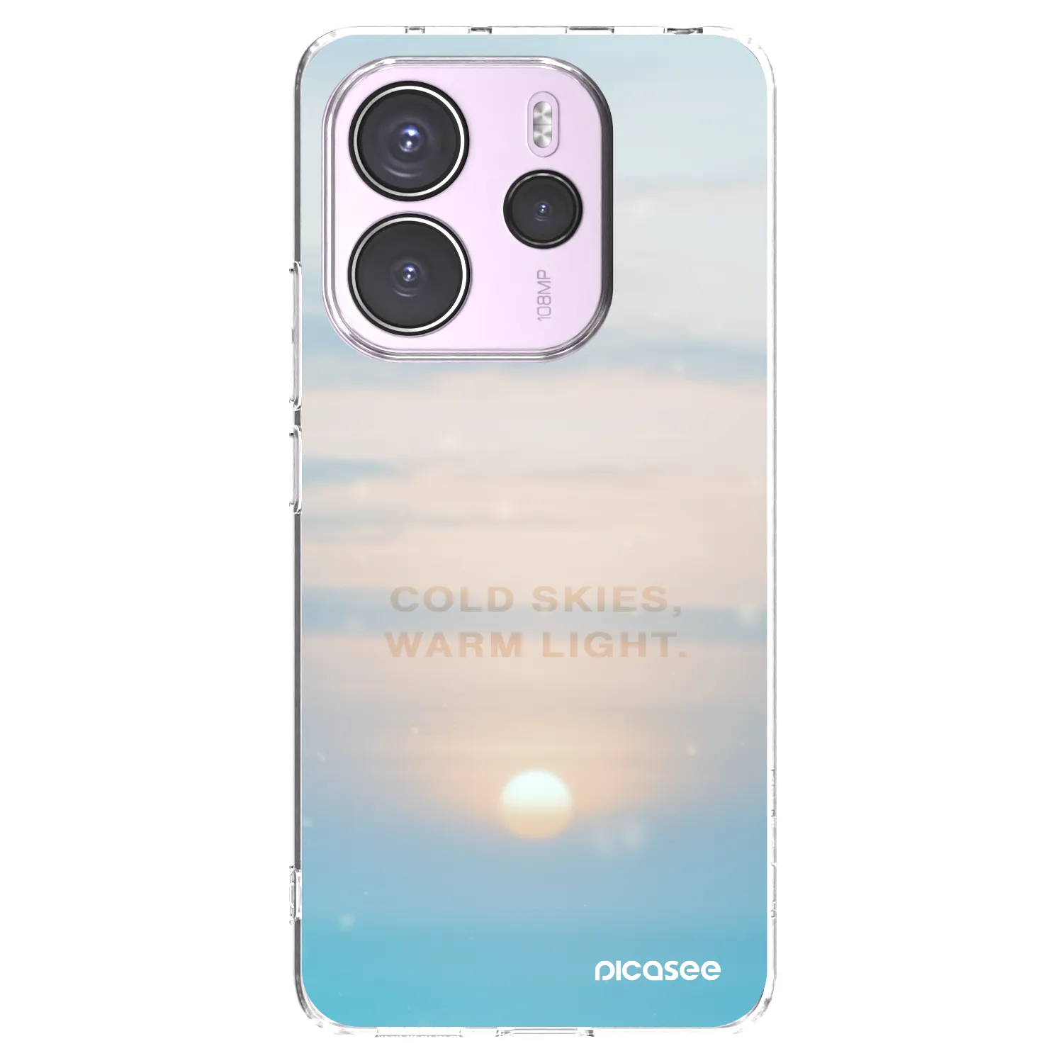 Picasee Xiaomi Redmi Note 14 4G Hülle - Transparentes Silikon - COLD SKIES