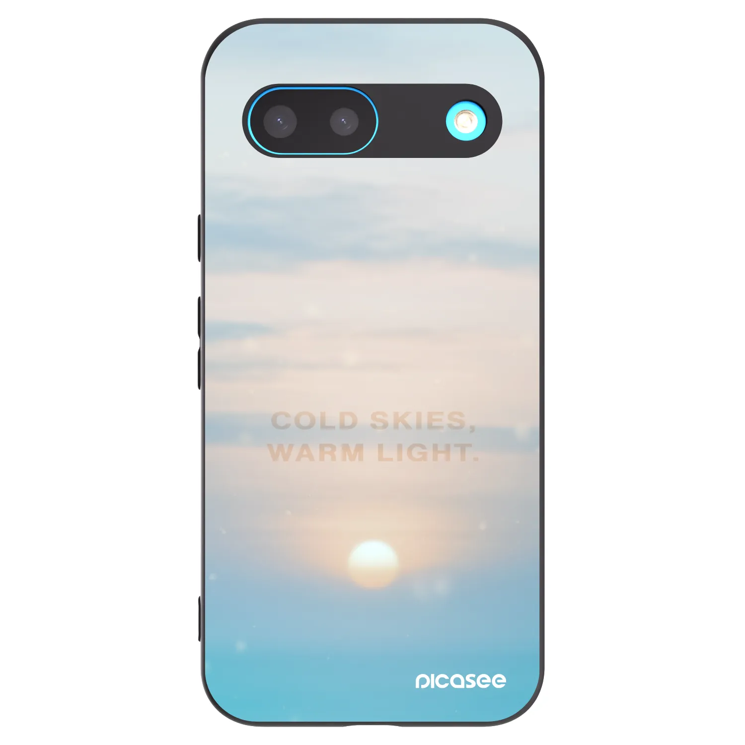 Picasee Google Pixel 8 Hülle - Schwarzes Silikon - COLD SKIES