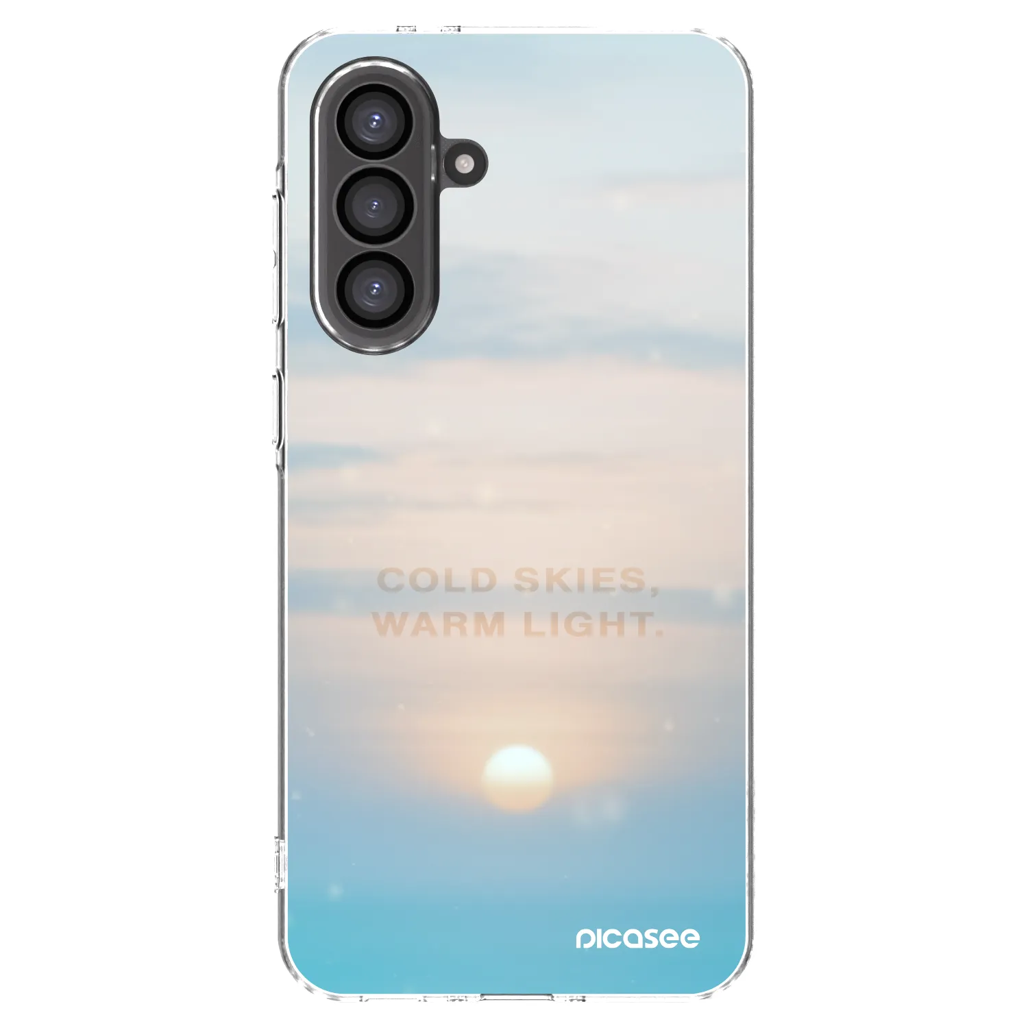 Picasee Samsung Galaxy A36 5G Hülle - Transparentes Silikon - COLD SKIES