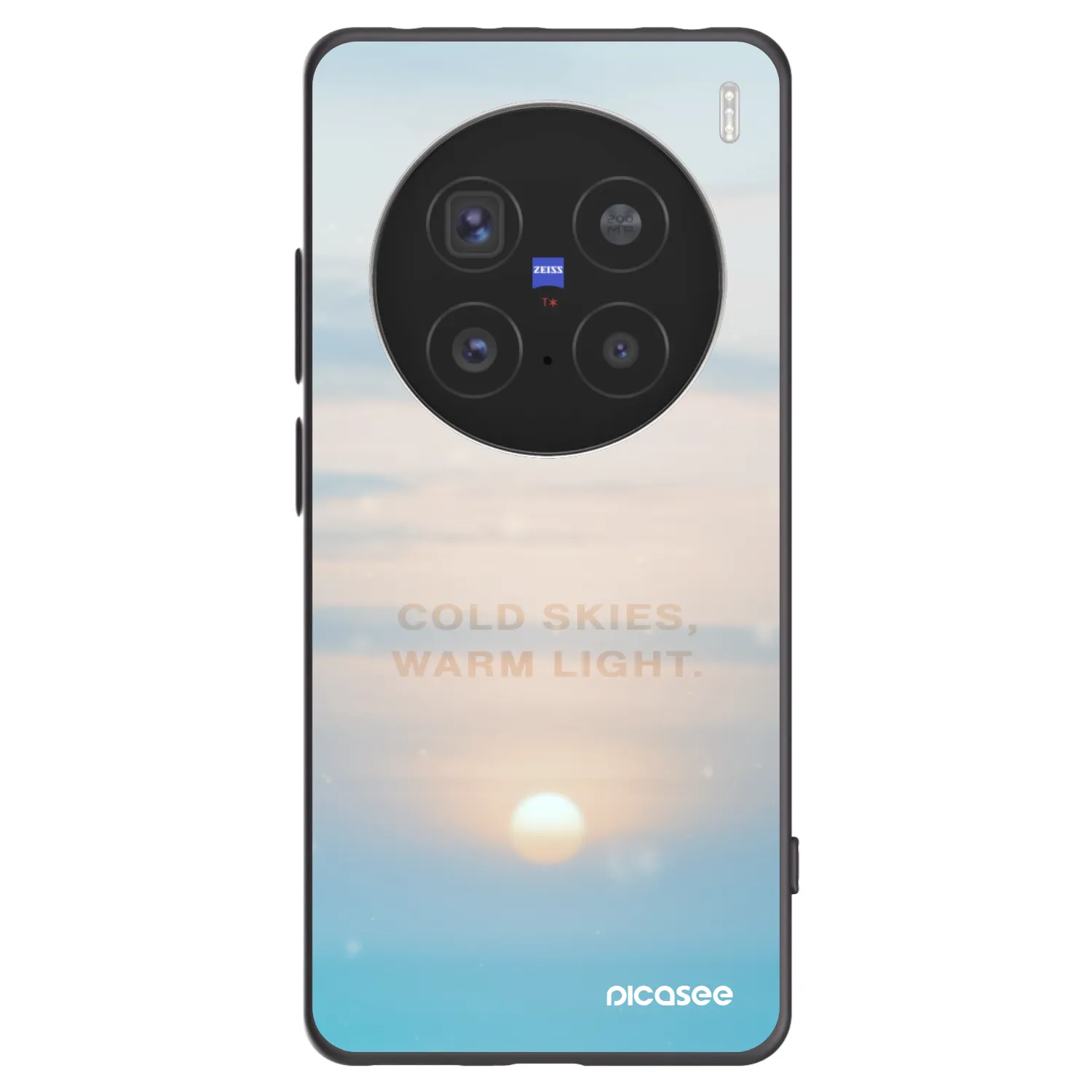 Picasee Vivo X200 Pro Hülle - Schwarzes Silikon - COLD SKIES