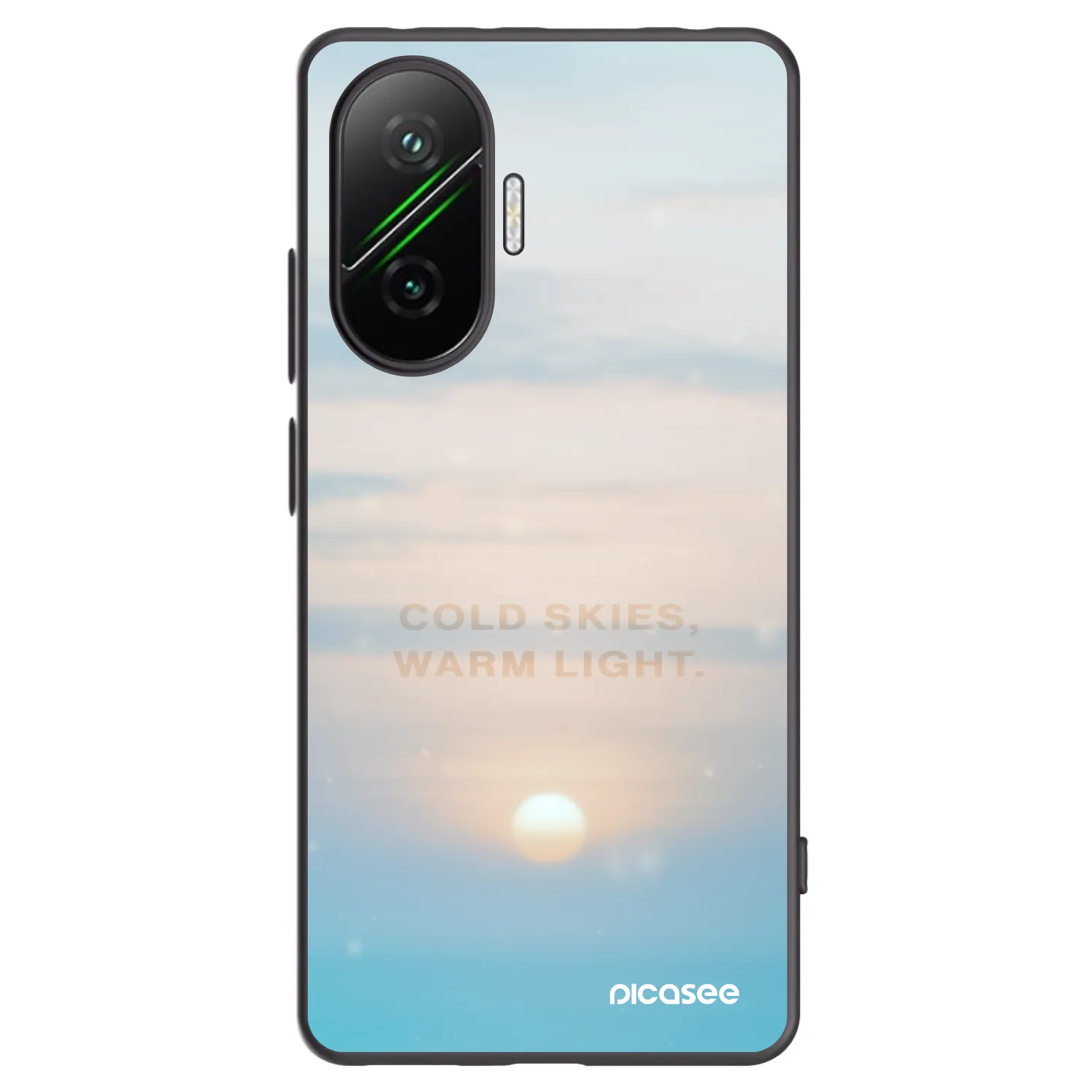 Picasee Xiaomi Poco F7 5G Hülle - Schwarzes Silikon - COLD SKIES