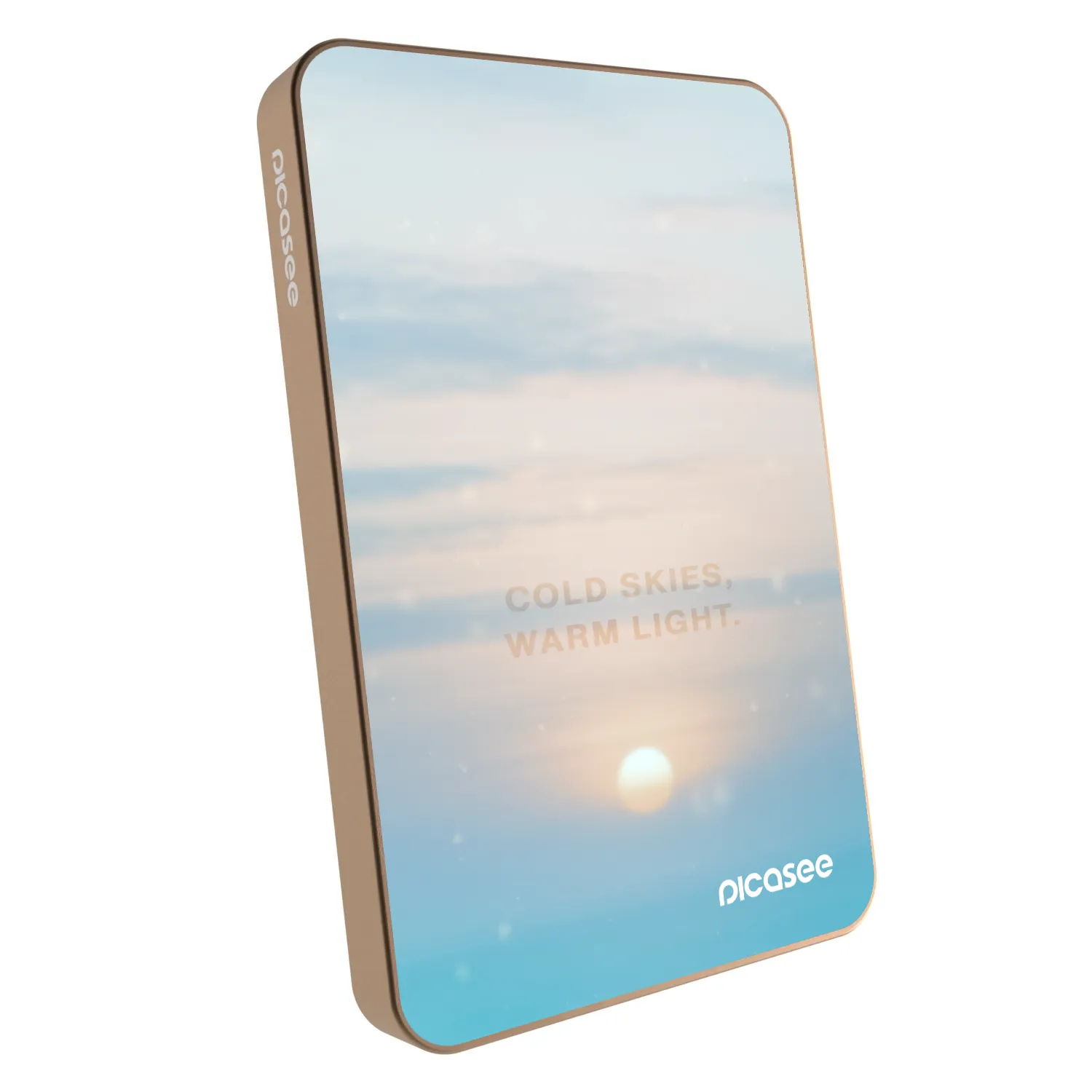 Picasee Powerbank mit MagSafe 5 000 mAh Golden - COLD SKIES