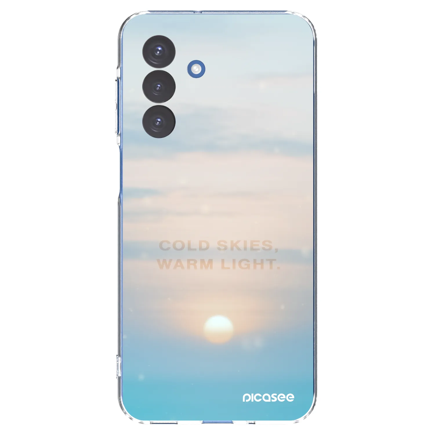 Picasee Samsung Galaxy A17 5G Hülle - Transparentes Silikon - COLD SKIES
