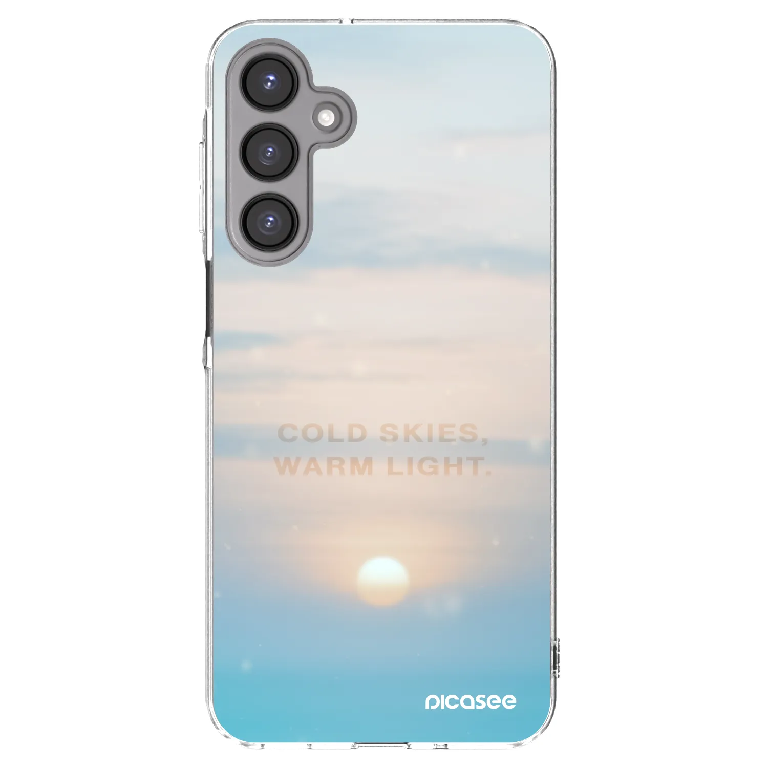 Picasee Samsung Galaxy A16 4G Hülle - Transparentes Silikon - COLD SKIES