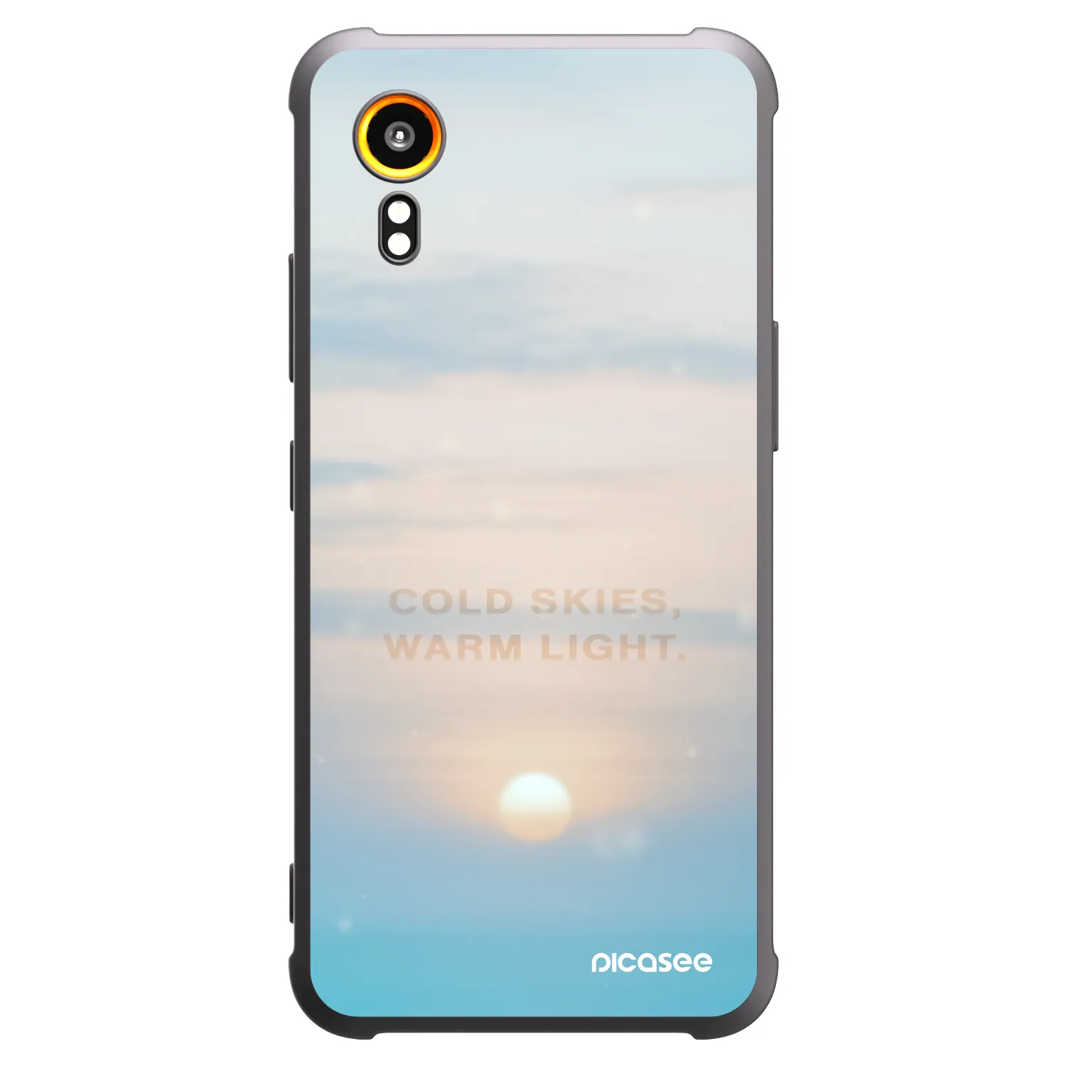 Picasee Samsung Galaxy Xcover 7 Hülle - Schwarzes Silikon - COLD SKIES