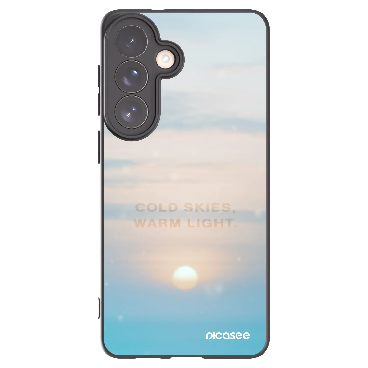 Picasee Samsung Galaxy S26+ Hülle - Schwarzes Silikon - COLD SKIES