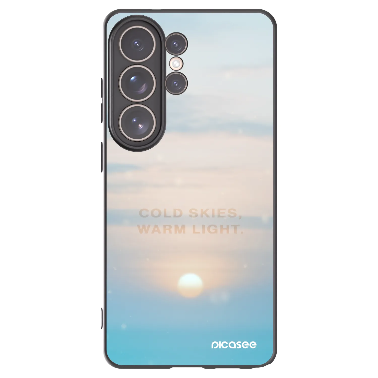 Picasee Samsung Galaxy S26 Ultra Hülle - Schwarzes Silikon - COLD SKIES