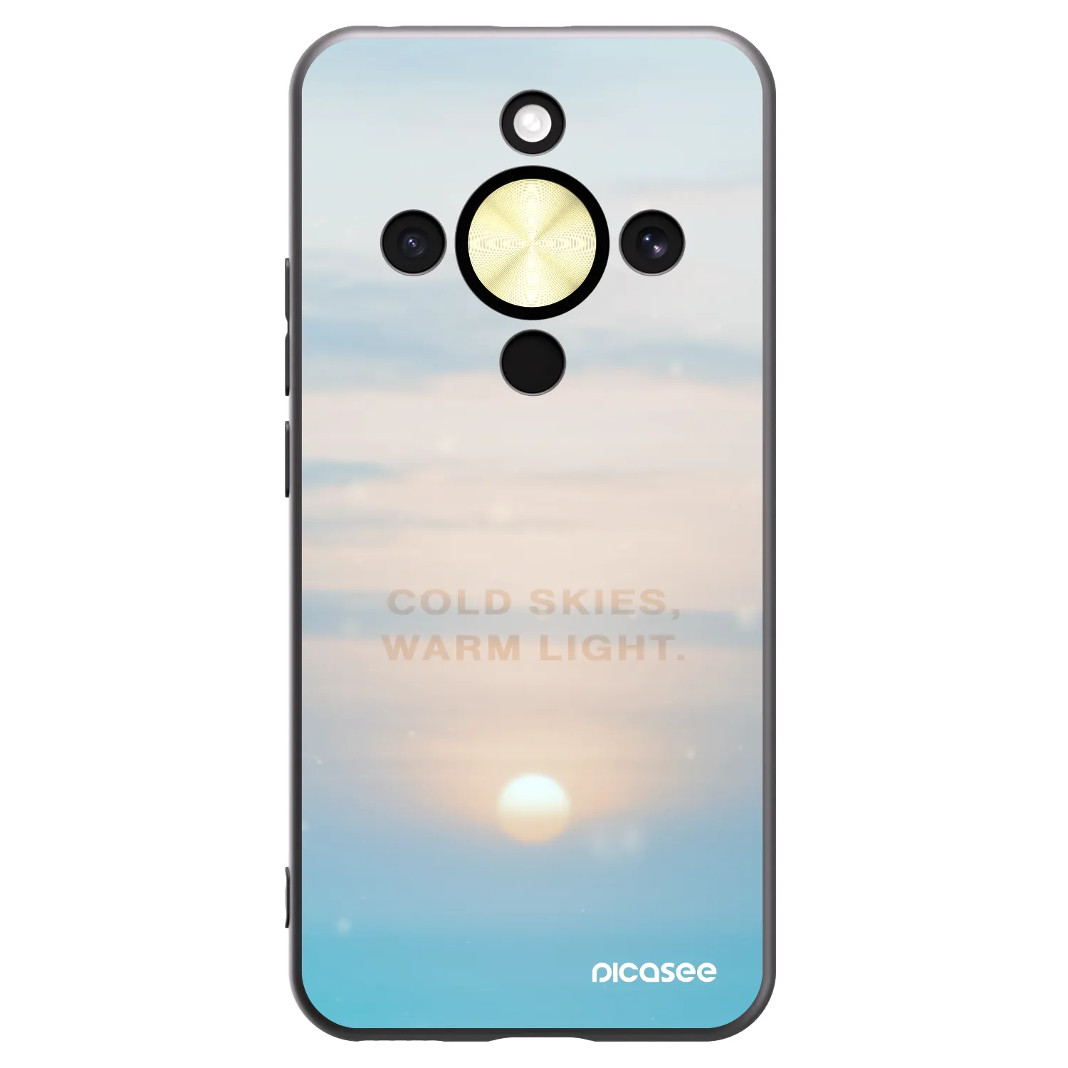 Picasee Honor Magic8 Lite 5G Hülle - Schwarzes Silikon - COLD SKIES