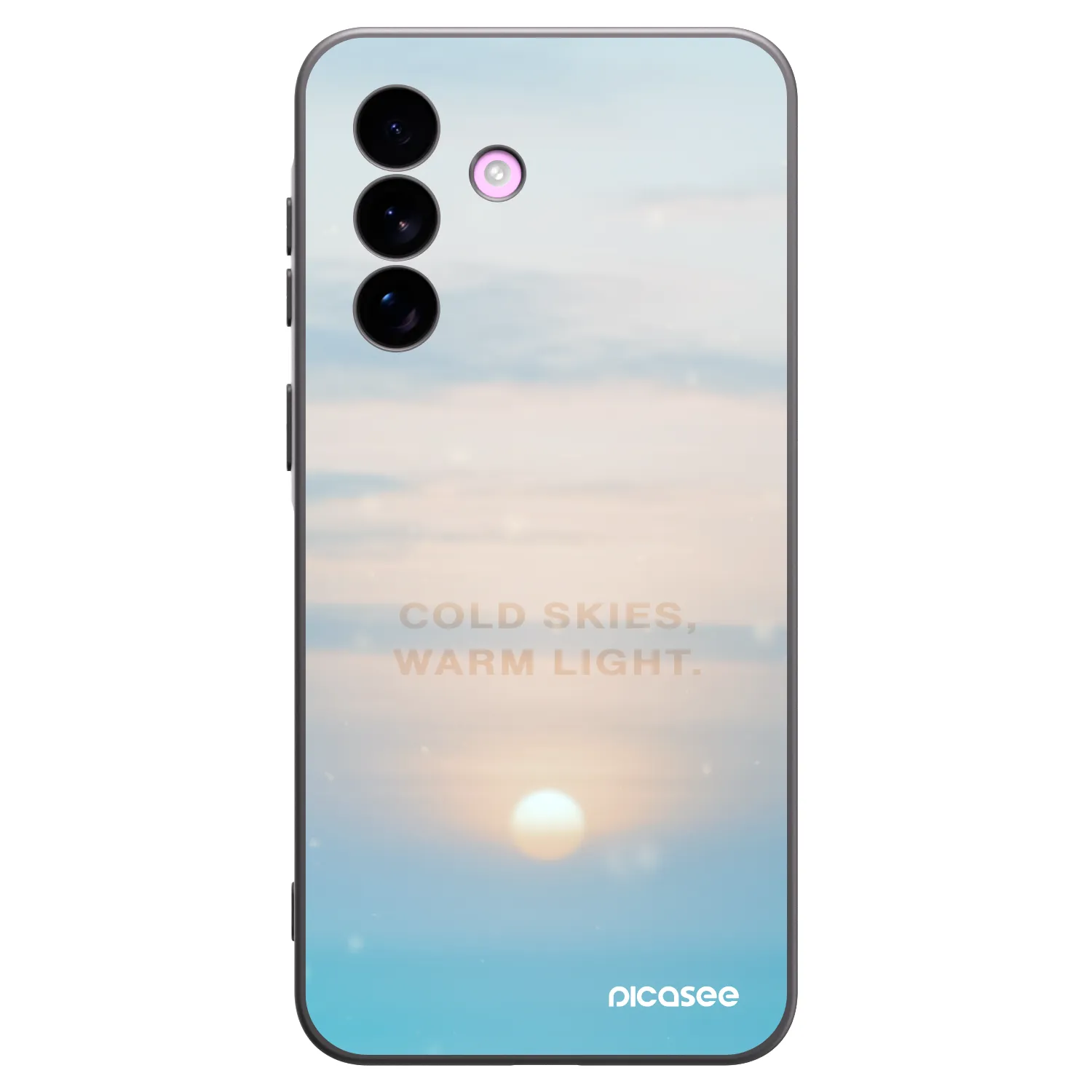 Picasee Samsung Galaxy A57 5G Hülle - Schwarzes Silikon - COLD SKIES
